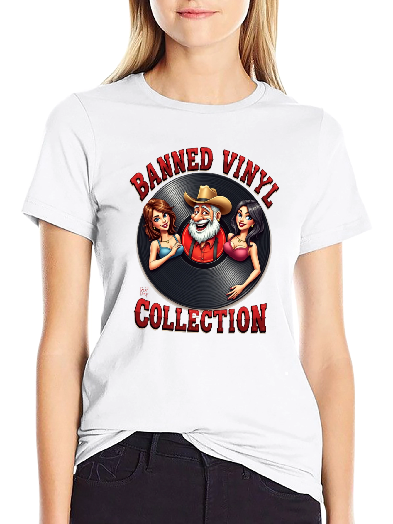 Banned Vinyl Collection T-Shirt - Country Music Style