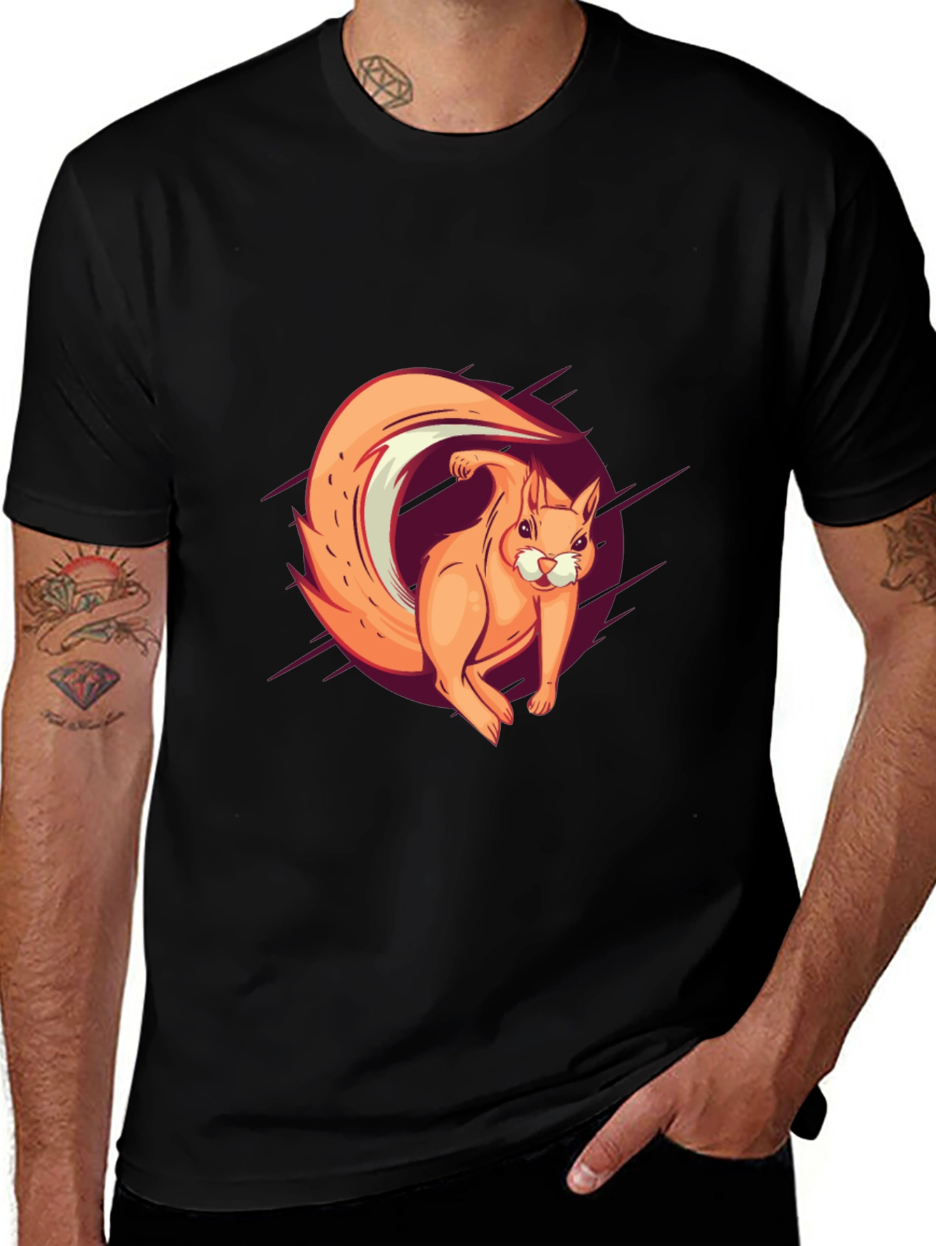 Squirrel Graphic Tee - Fun Casual Style