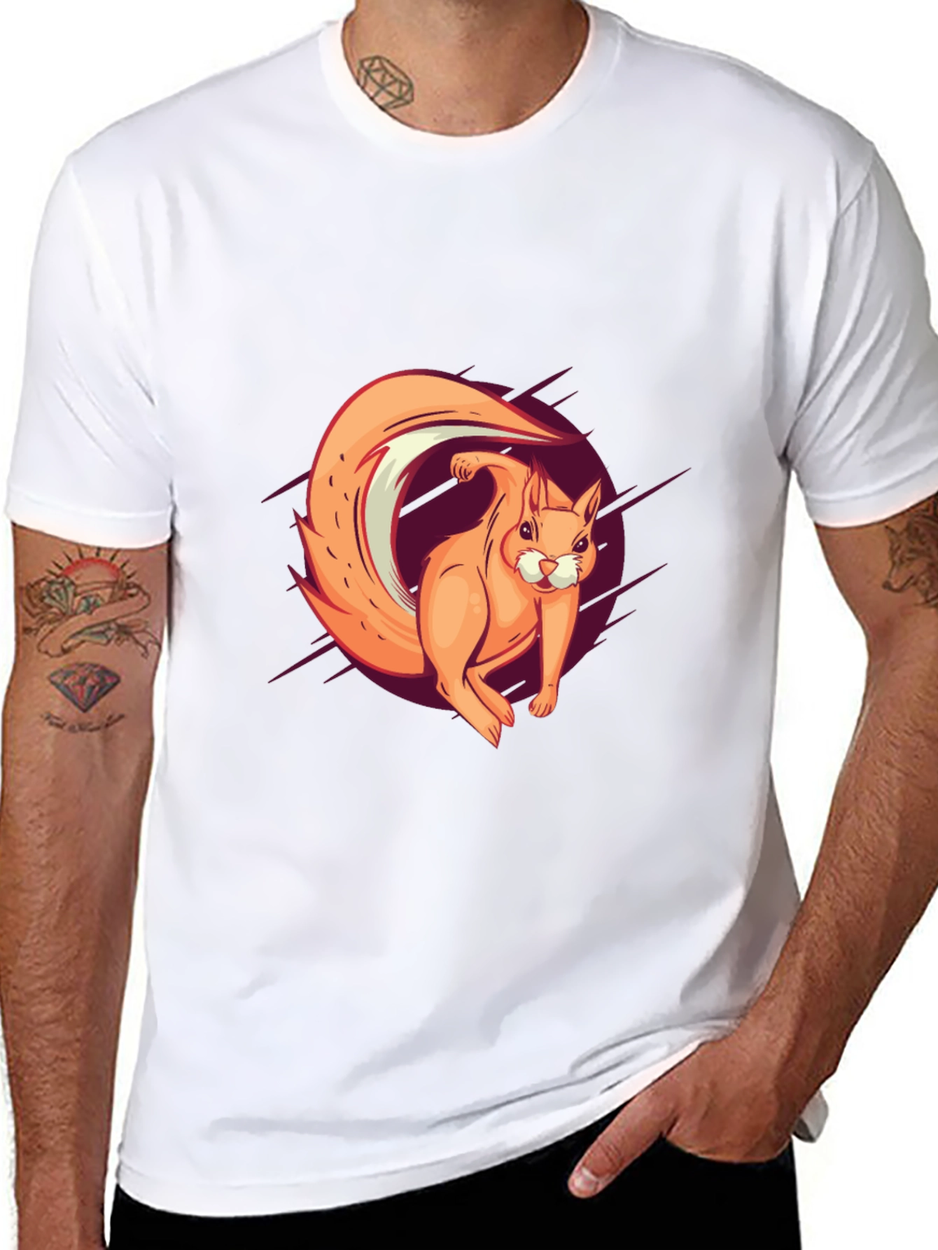 Squirrel Graphic Tee - Fun Casual Style