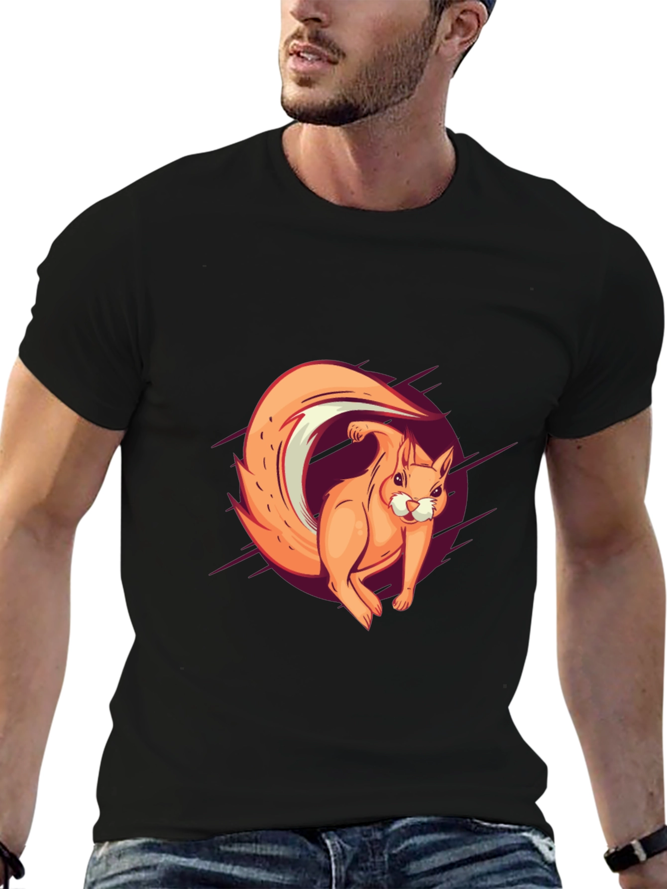 Squirrel Graphic Tee - Fun Casual Style