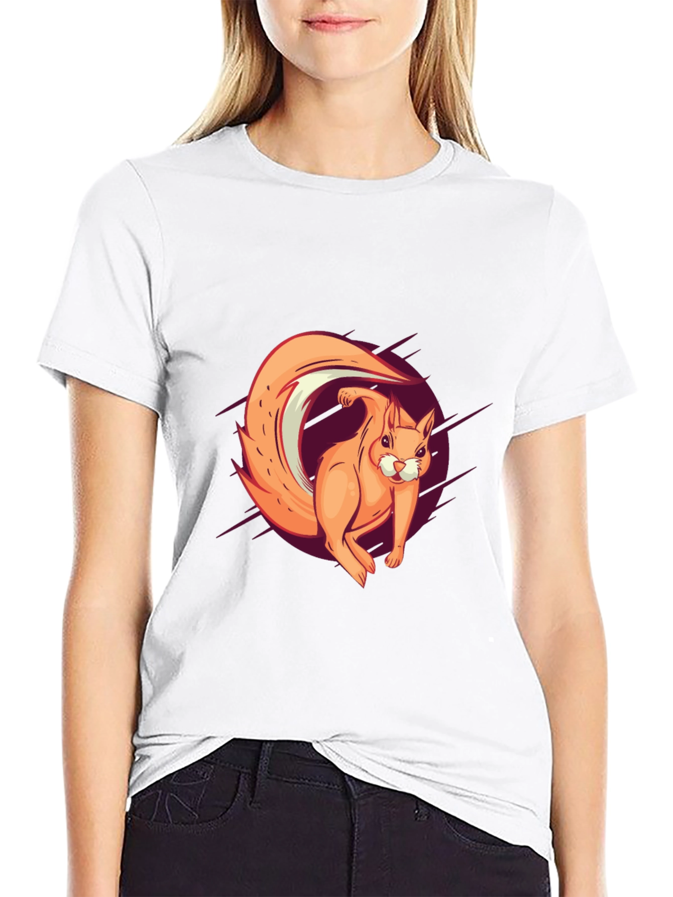 Squirrel Graphic Tee - Fun Casual Style