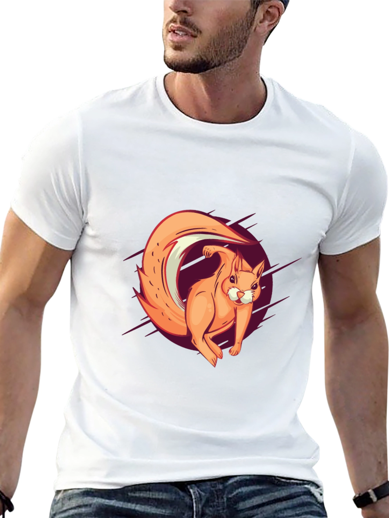 Squirrel Graphic Tee - Fun Casual Style