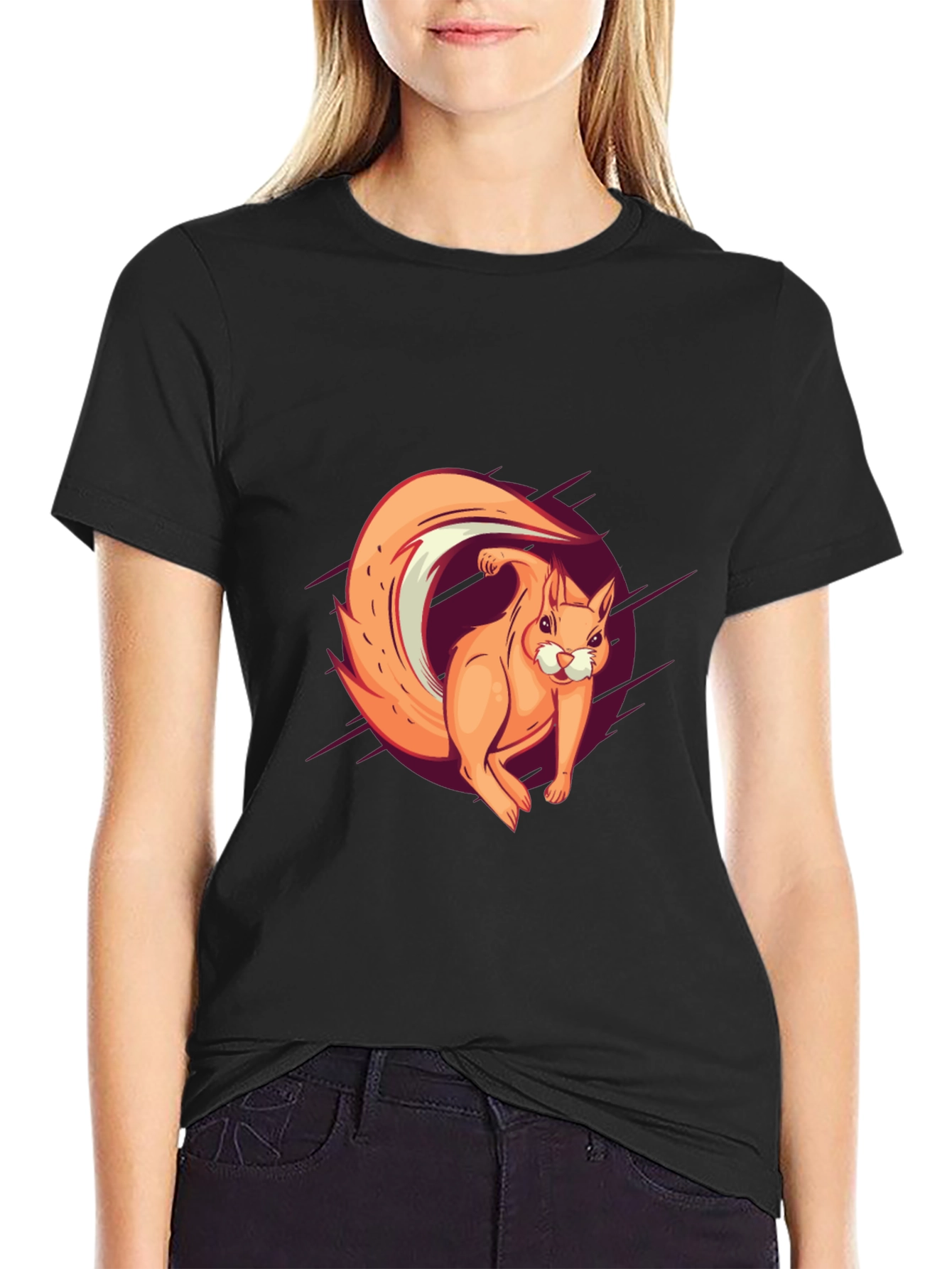 Squirrel Graphic Tee - Fun Casual Style
