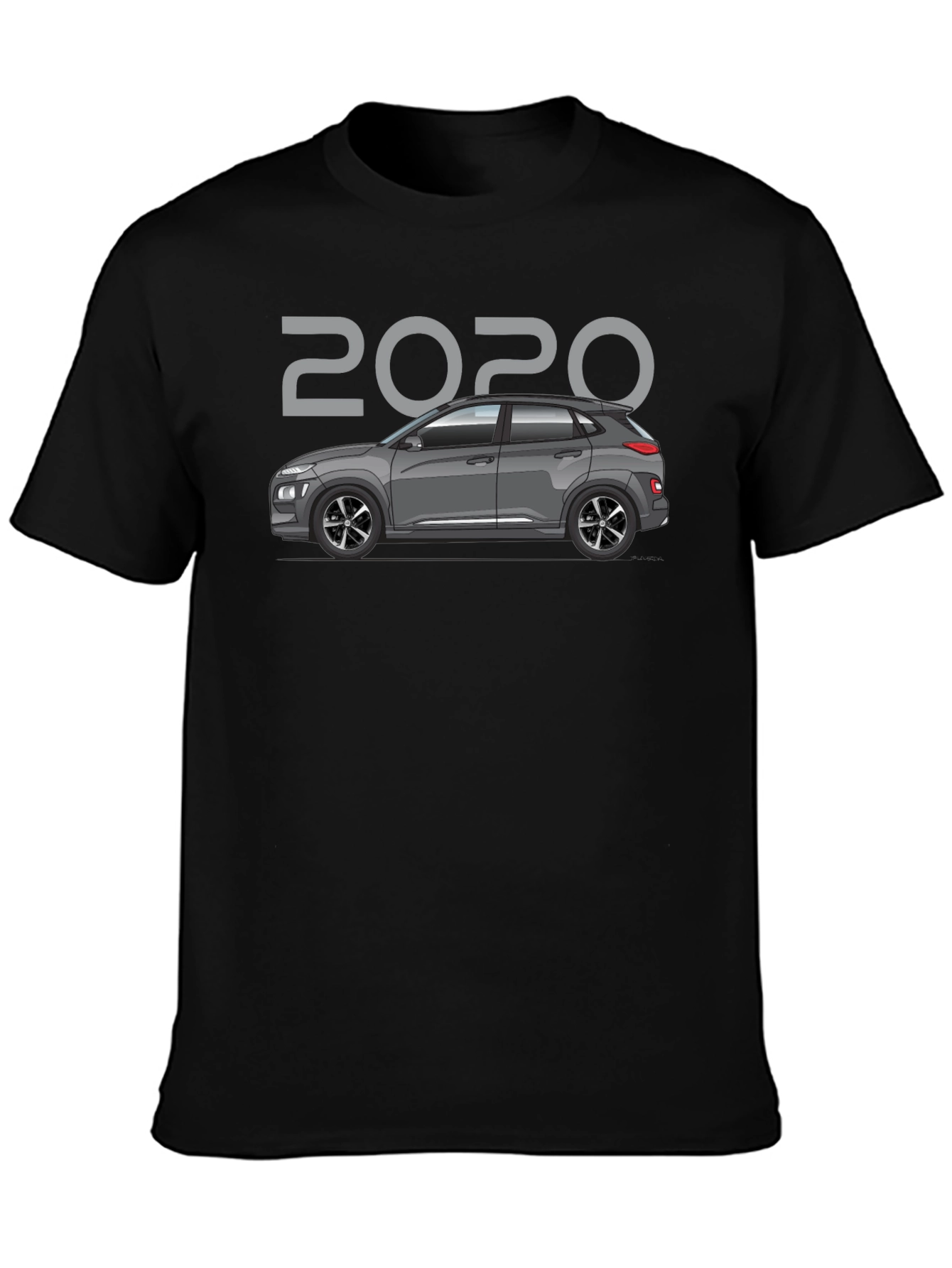 2020 Car Graphic T-Shirt - Black