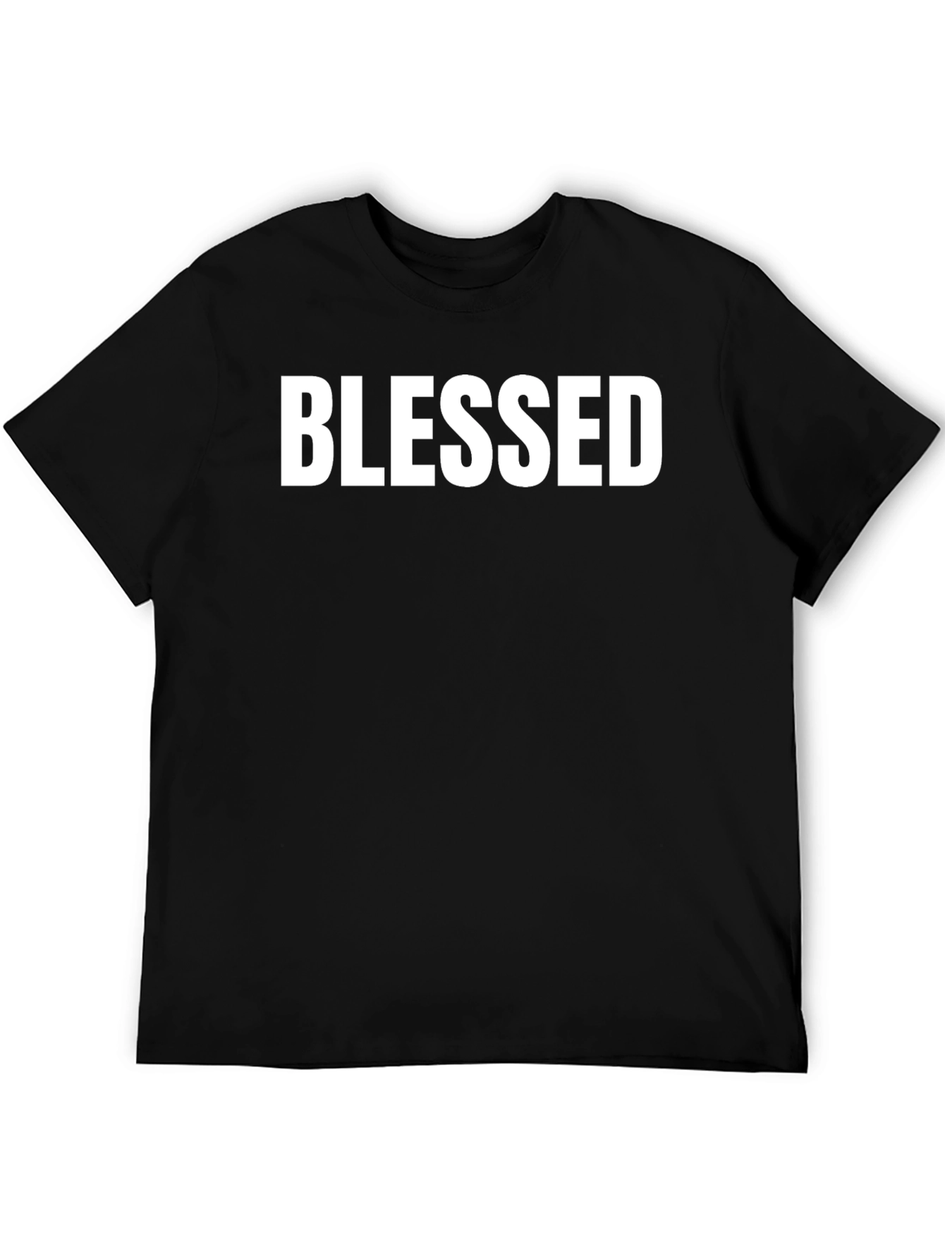 Blessed Graphic Print Black T-Shirt