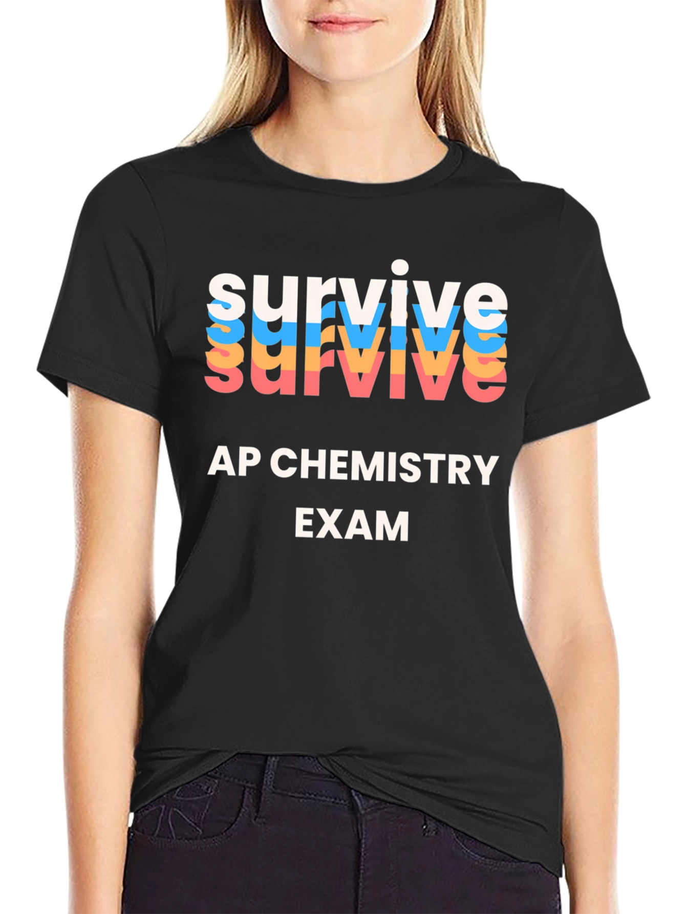 Survive AP Chemistry Exam Graphic T-Shirt