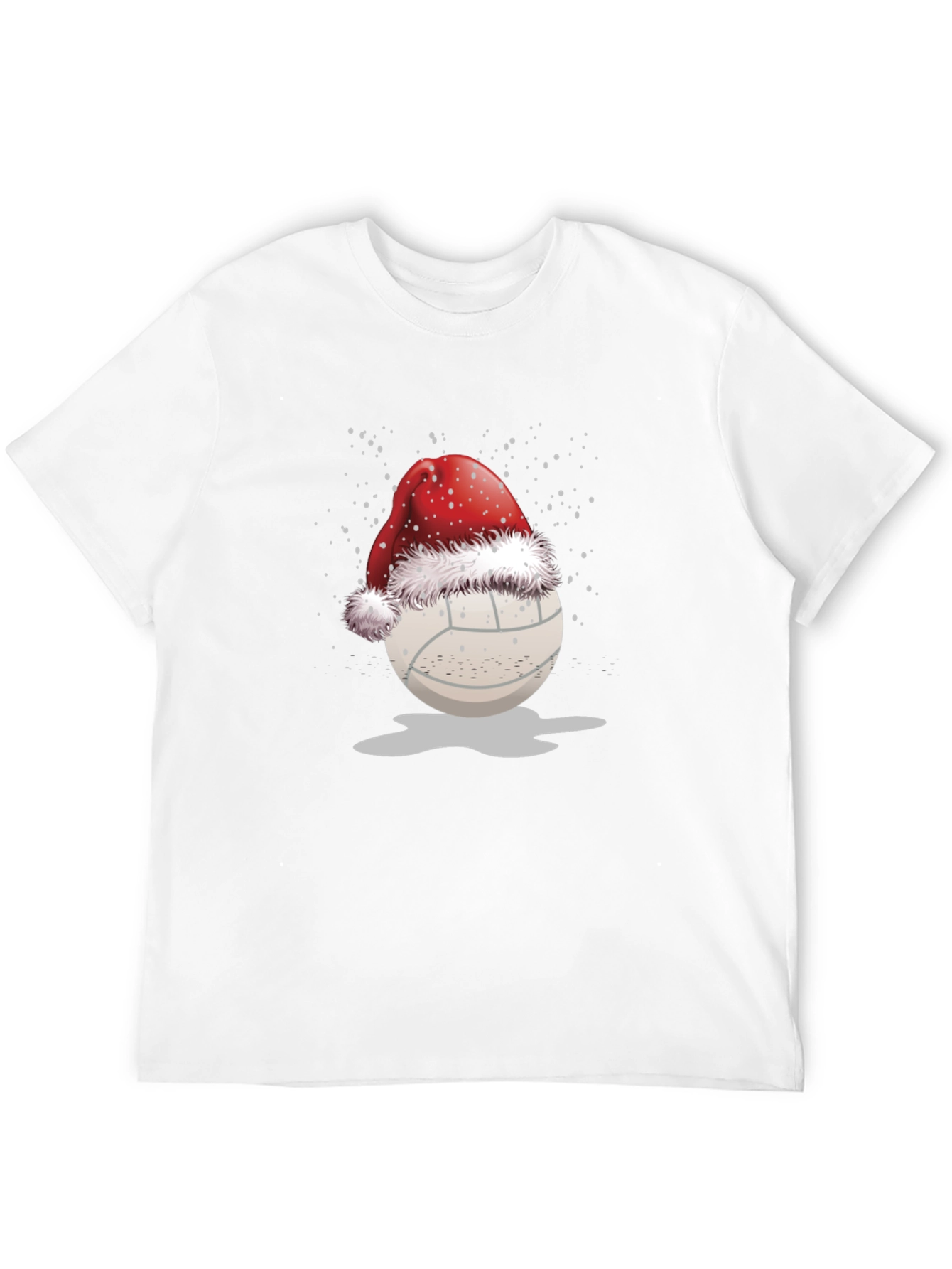 Volleyball Santa Hat Graphic Tee