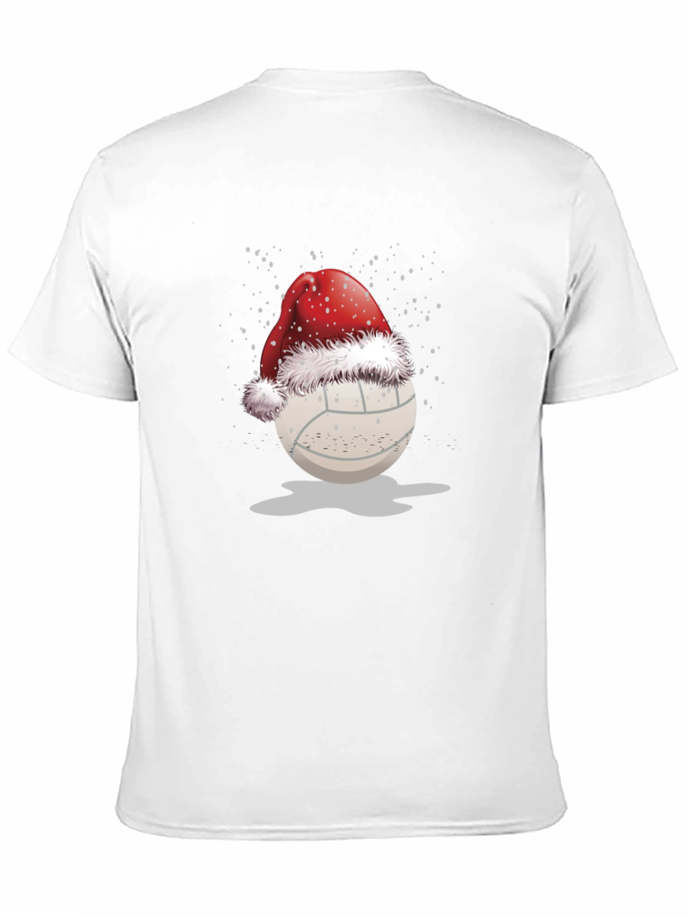 Volleyball Santa Hat Graphic Tee