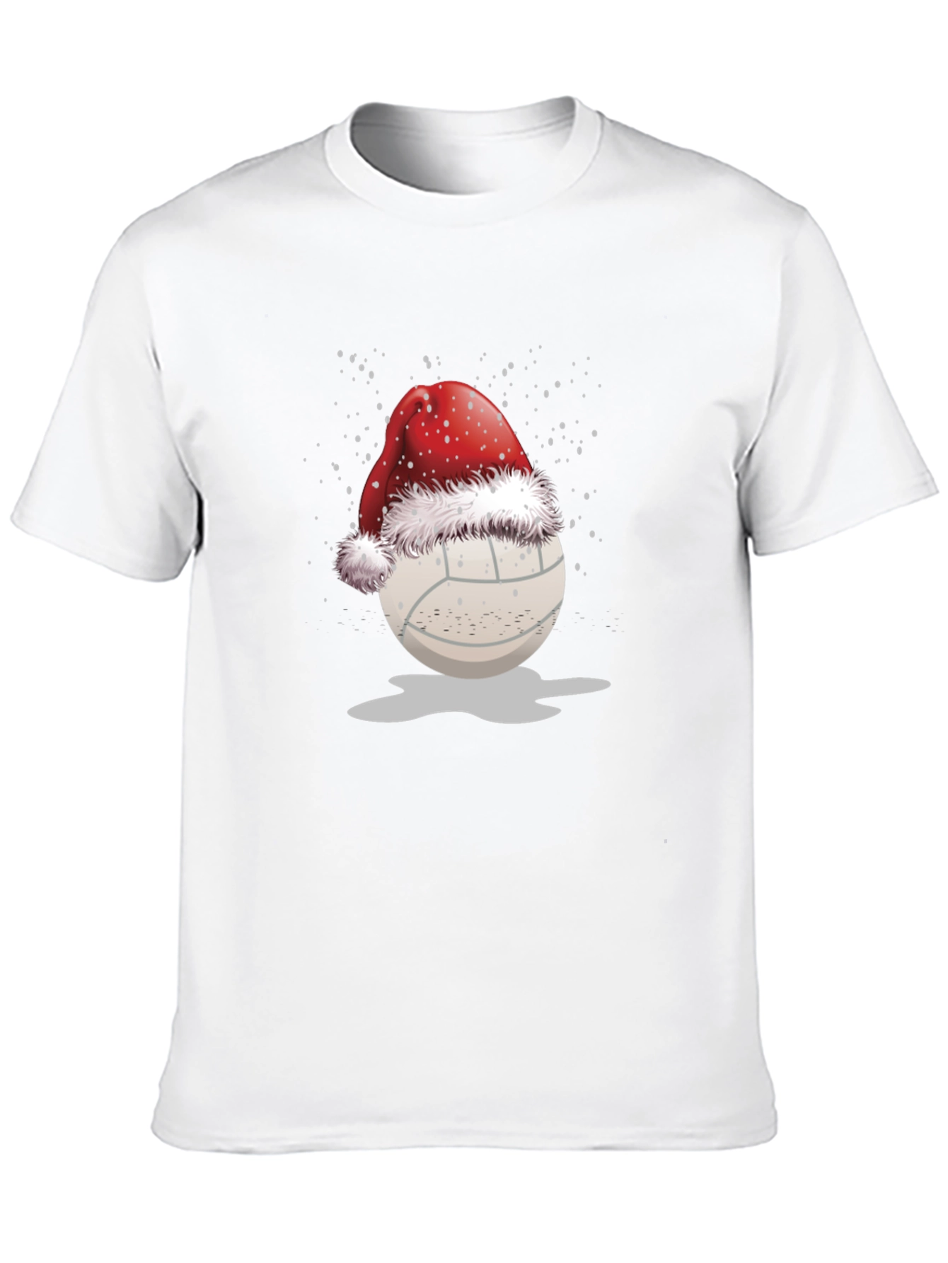 Volleyball Santa Hat Graphic Tee