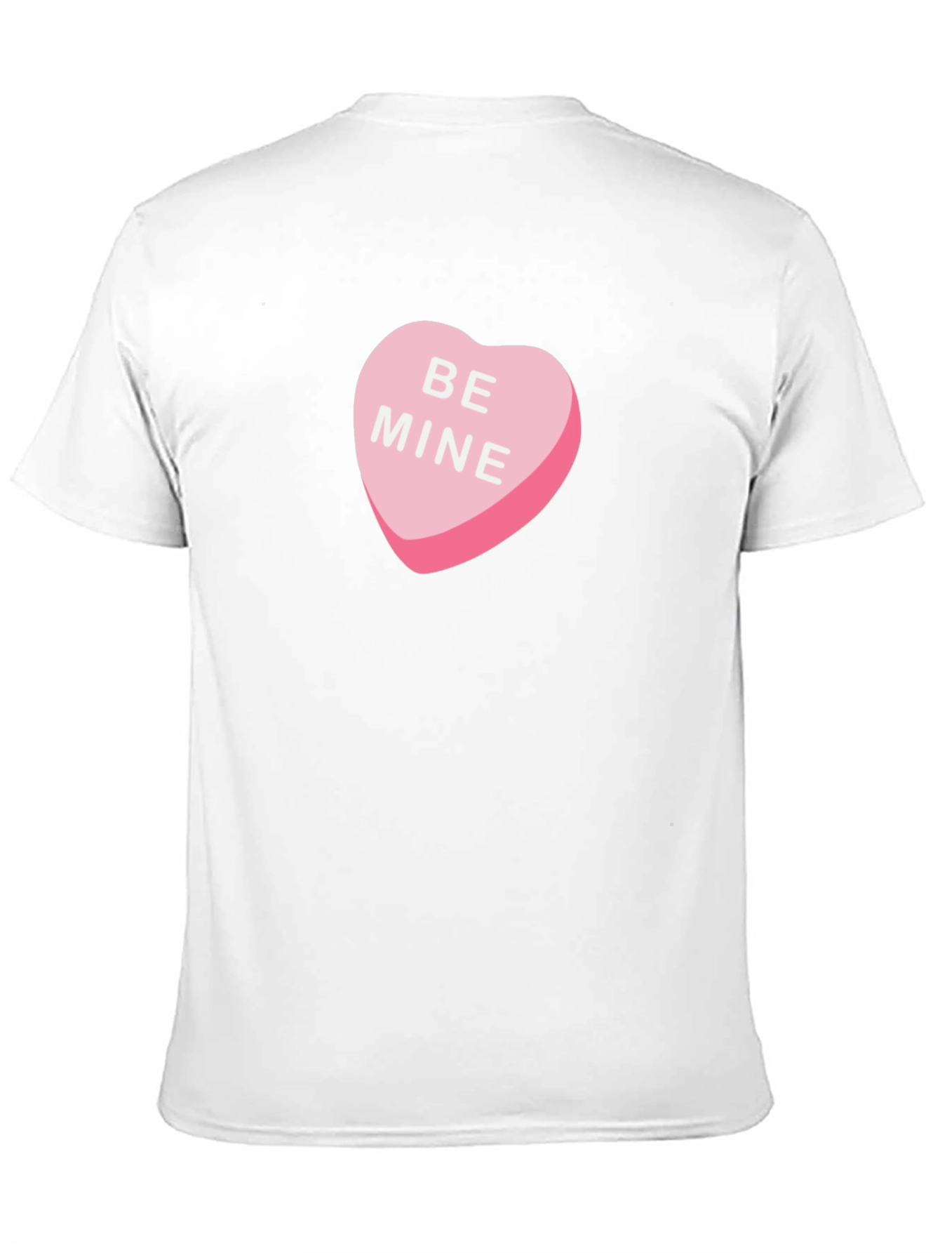 Be Mine Candy Heart Graphic Tee - Black