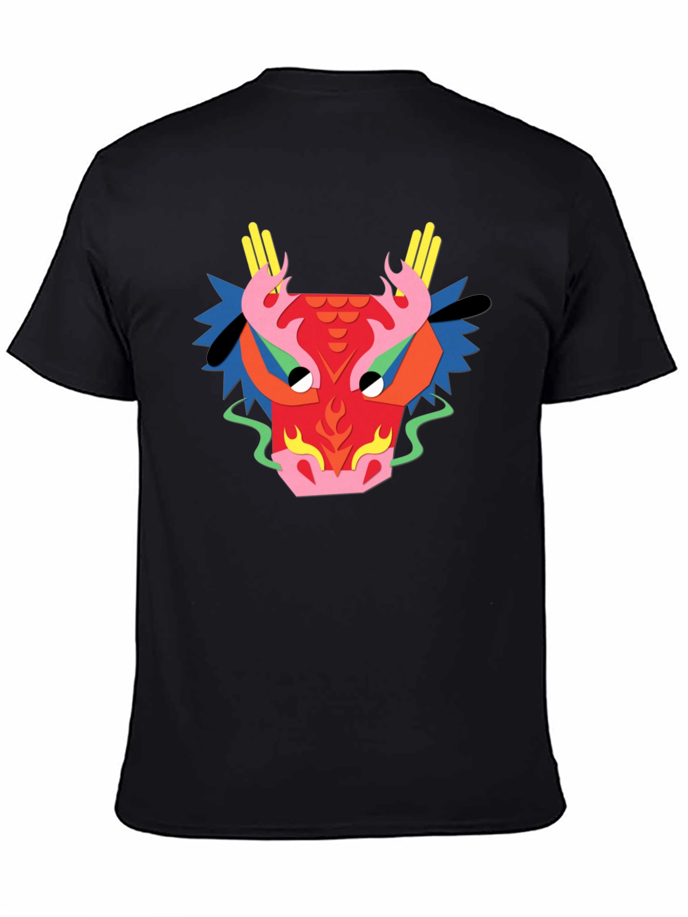 Dragon Graphic Tee - Unique Design Black T-Shirt