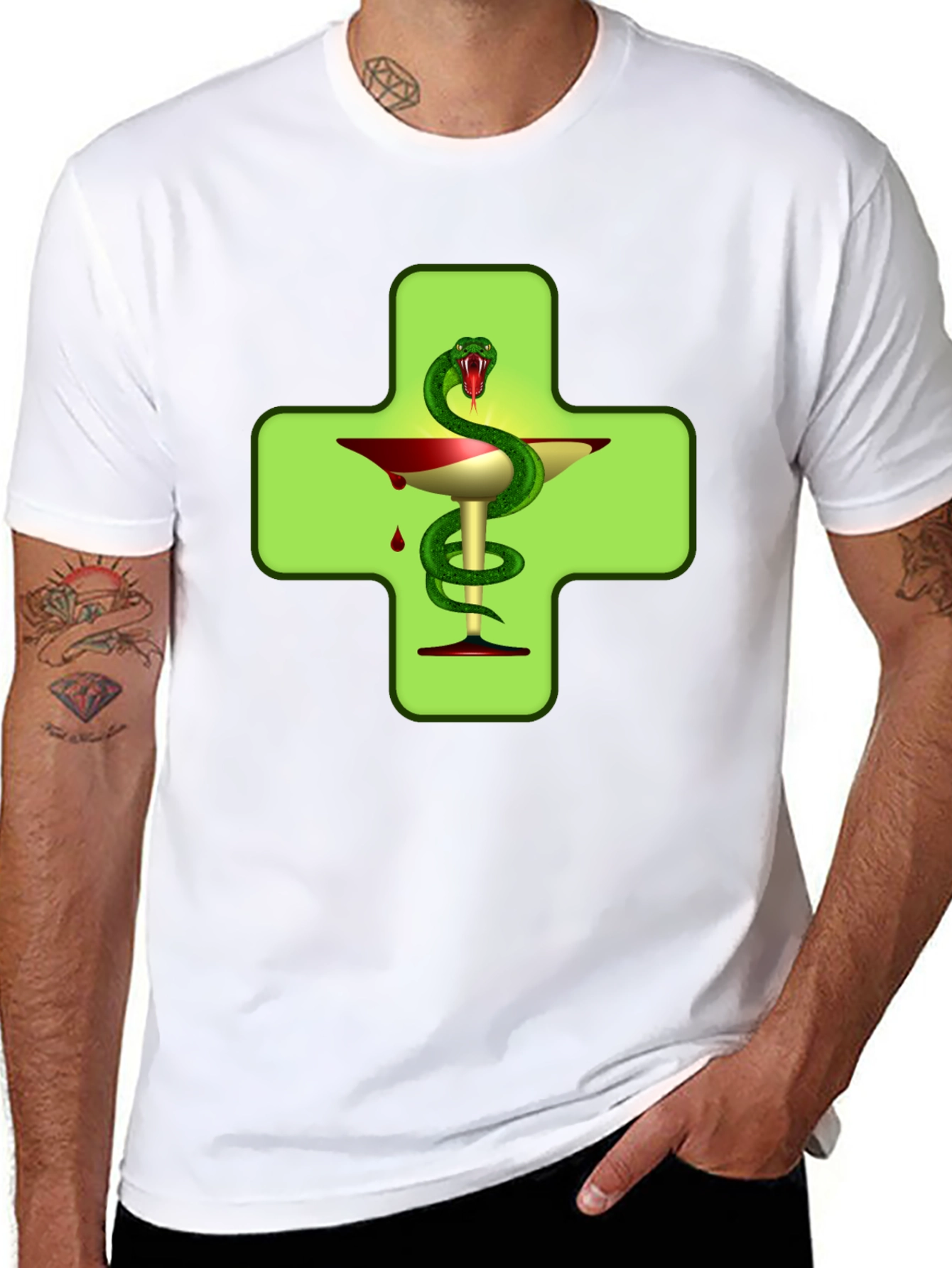 Caduceus T-Shirt: Medicine Symbol Tee