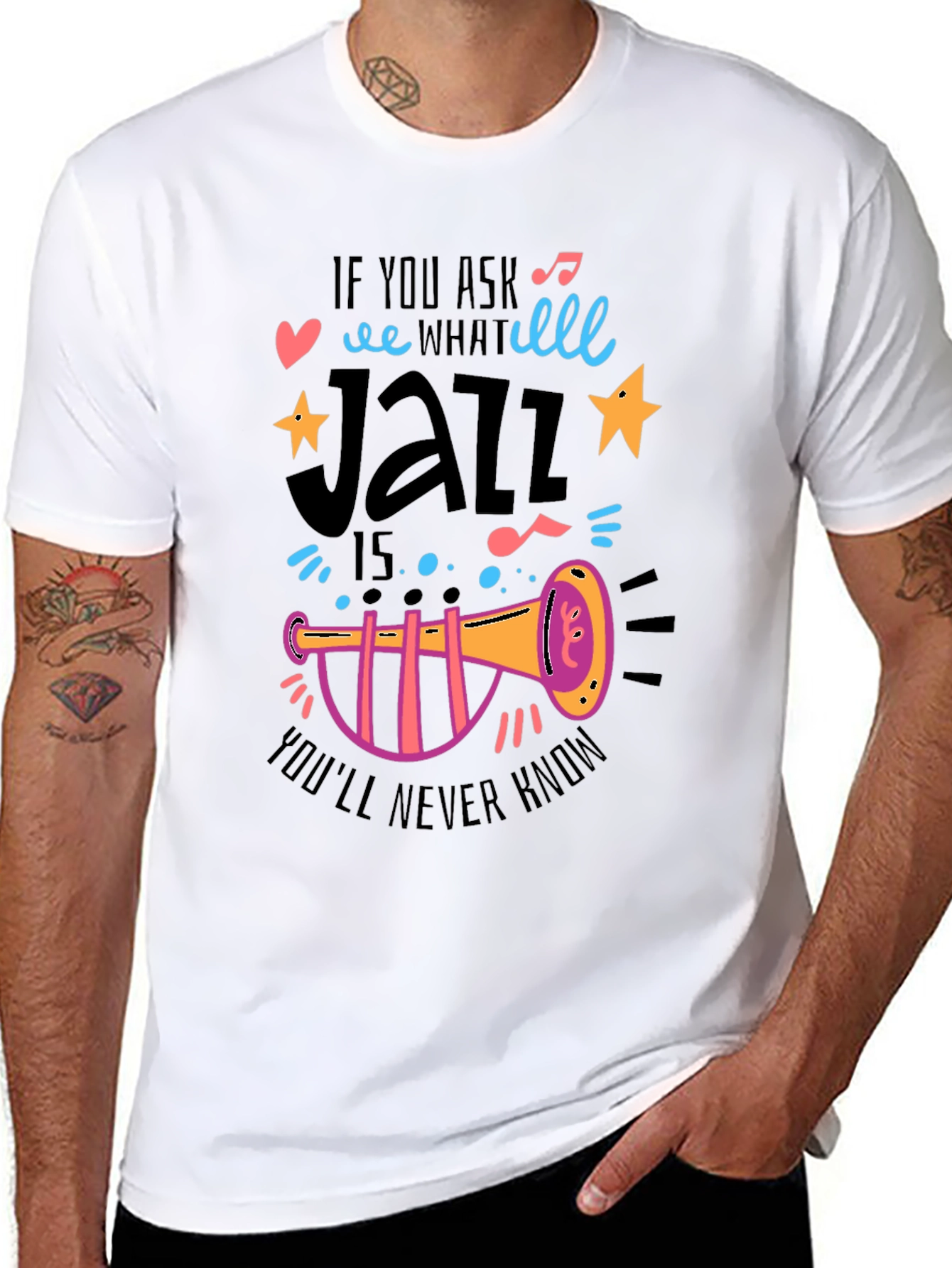 Jazz Music Lover Graphic T-Shirt