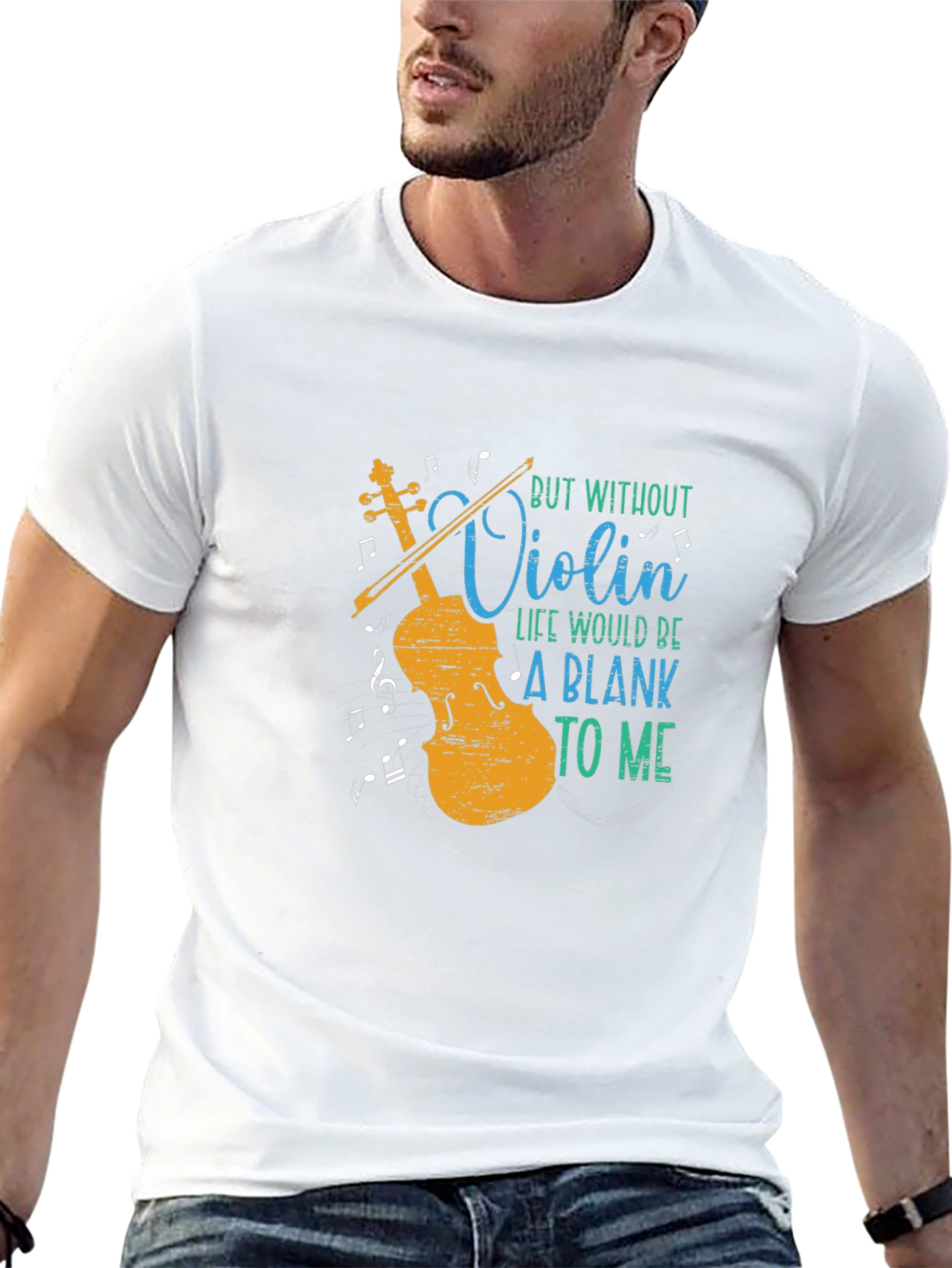 Violin Music Lover T-Shirt - Blank Without You
