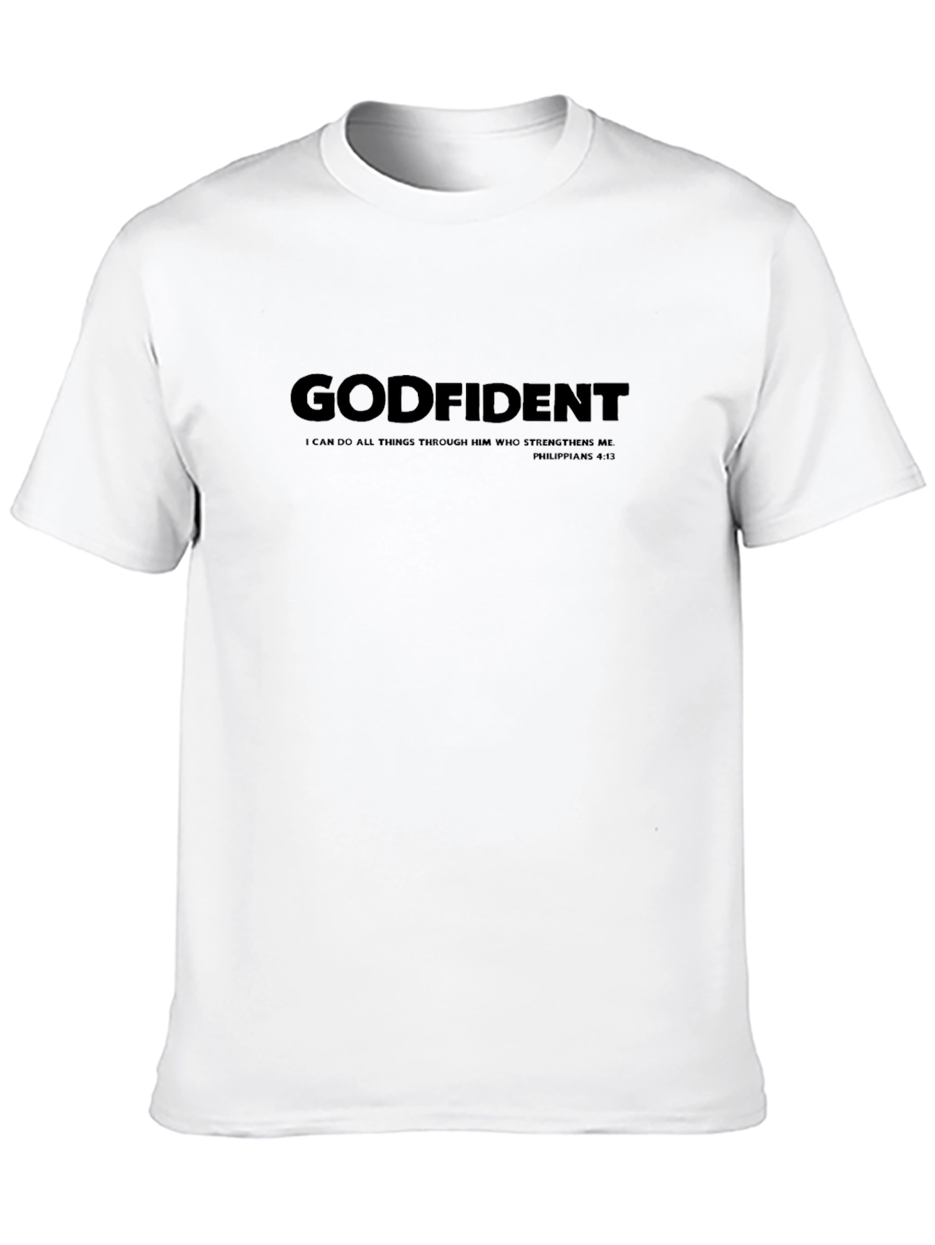 Godfident Black Christian T-Shirt