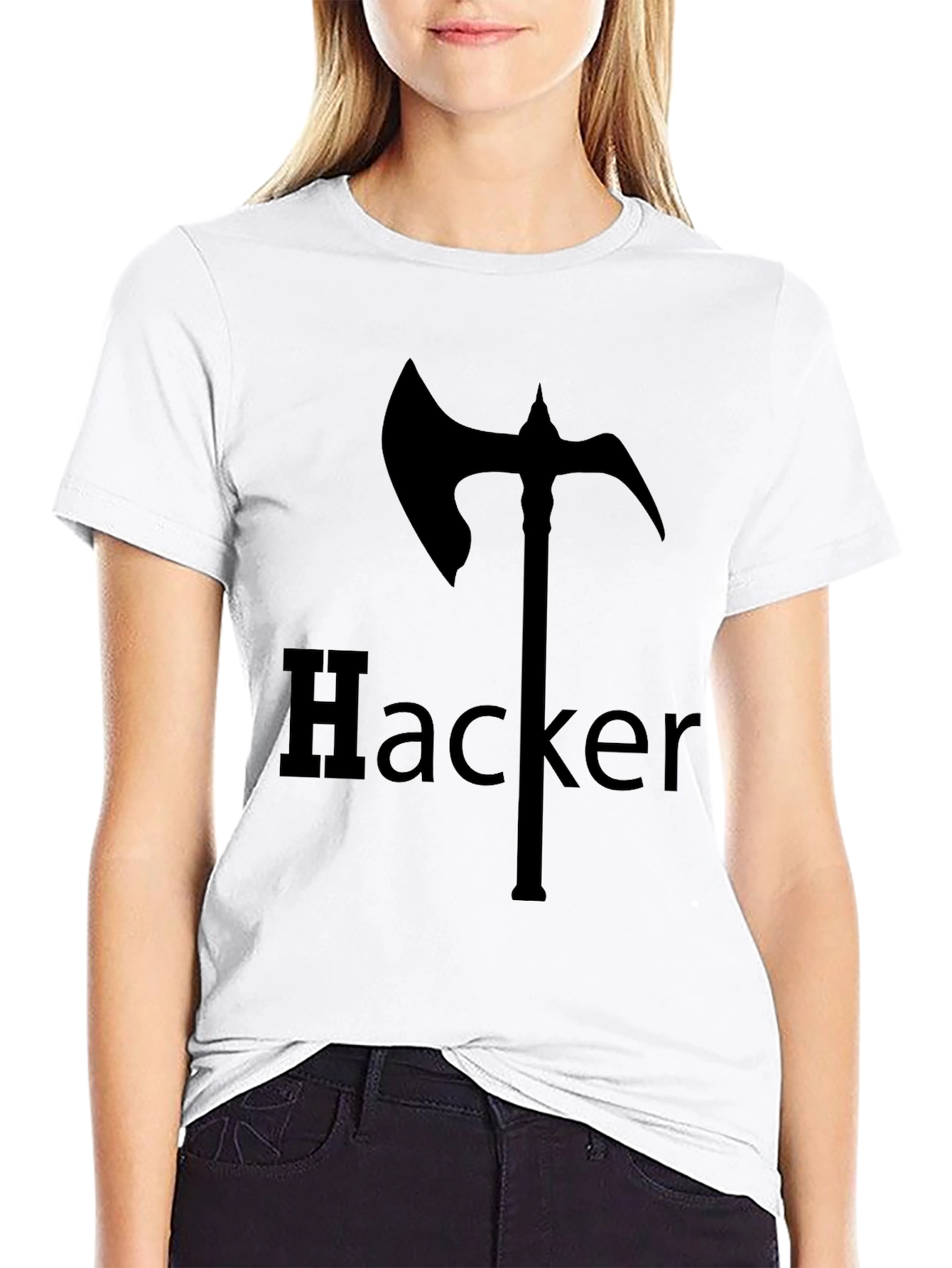 Hacker Axe T-Shirt - Edgy Graphic Tee