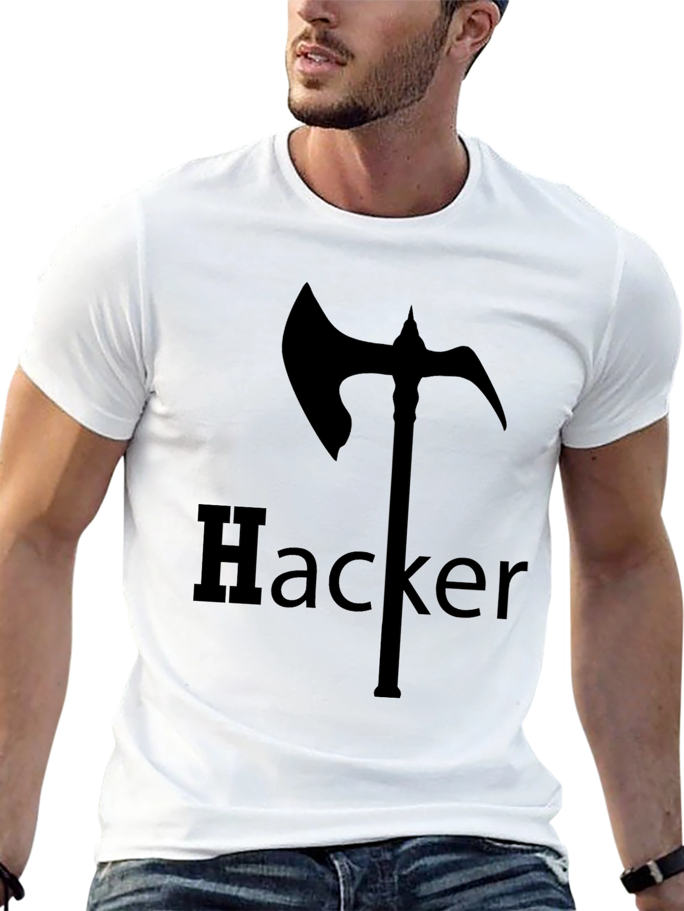 Hacker Axe T-Shirt - Edgy Graphic Tee