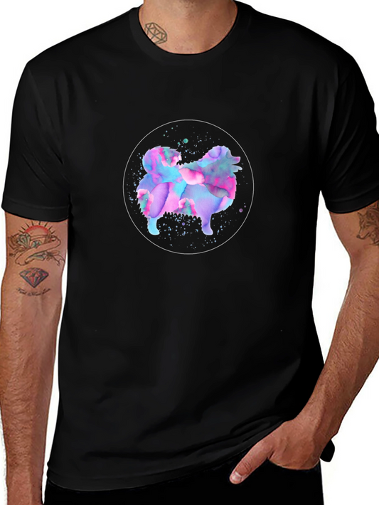 Watercolor Dog T-Shirt - Unique Graphic Tee