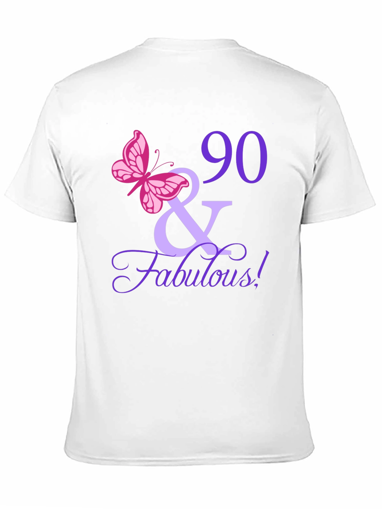90 & Fabulous Birthday T-Shirt