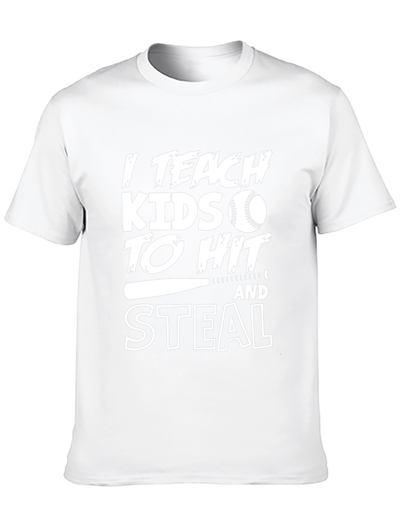 I Teach Kids to Hit & Steal Baseball T-Shirt