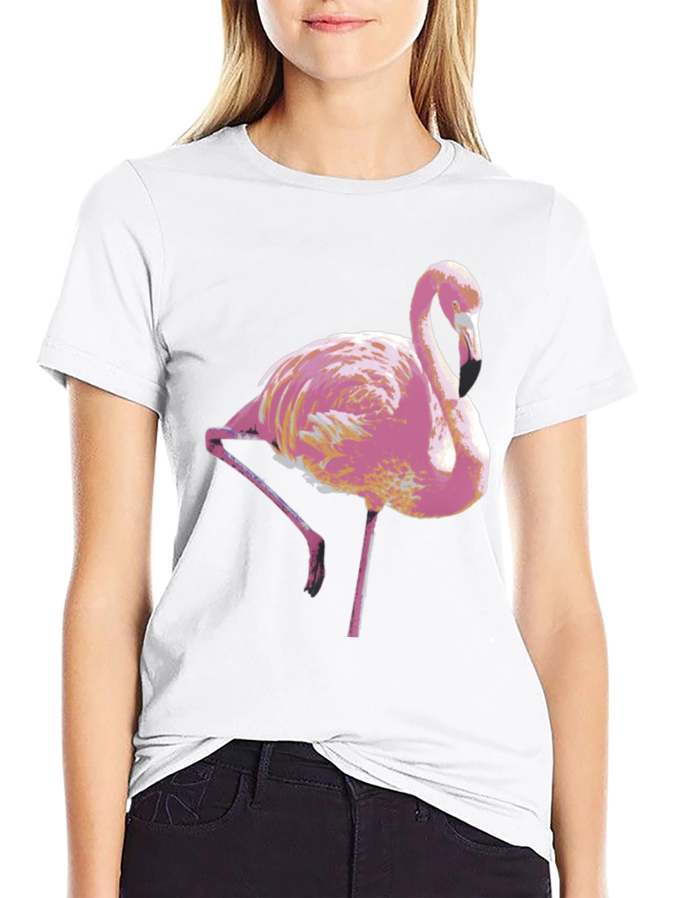 Pink Flamingo Graphic Tee - Stylish Mens T-Shirt