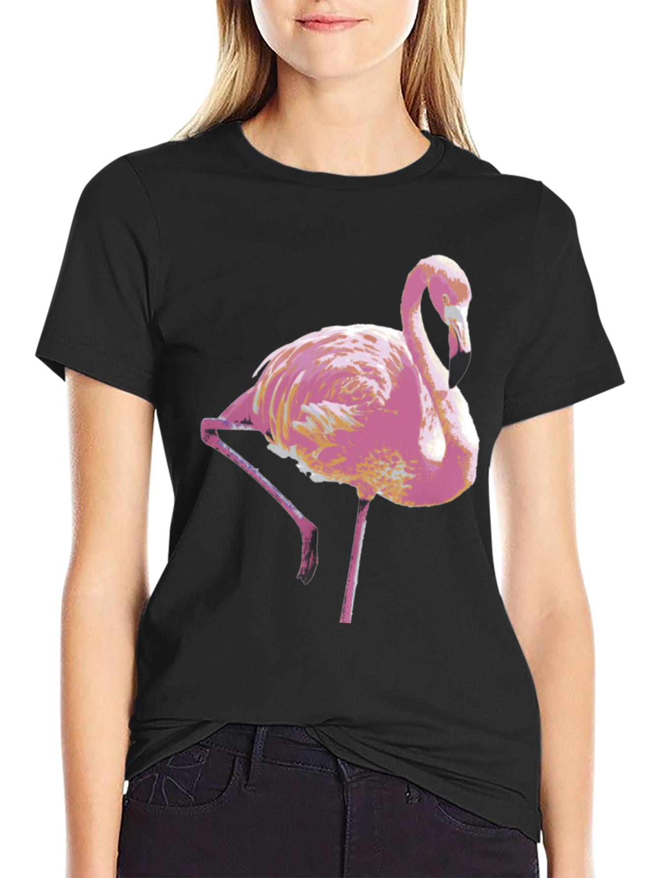 Pink Flamingo Graphic Tee - Stylish Mens T-Shirt