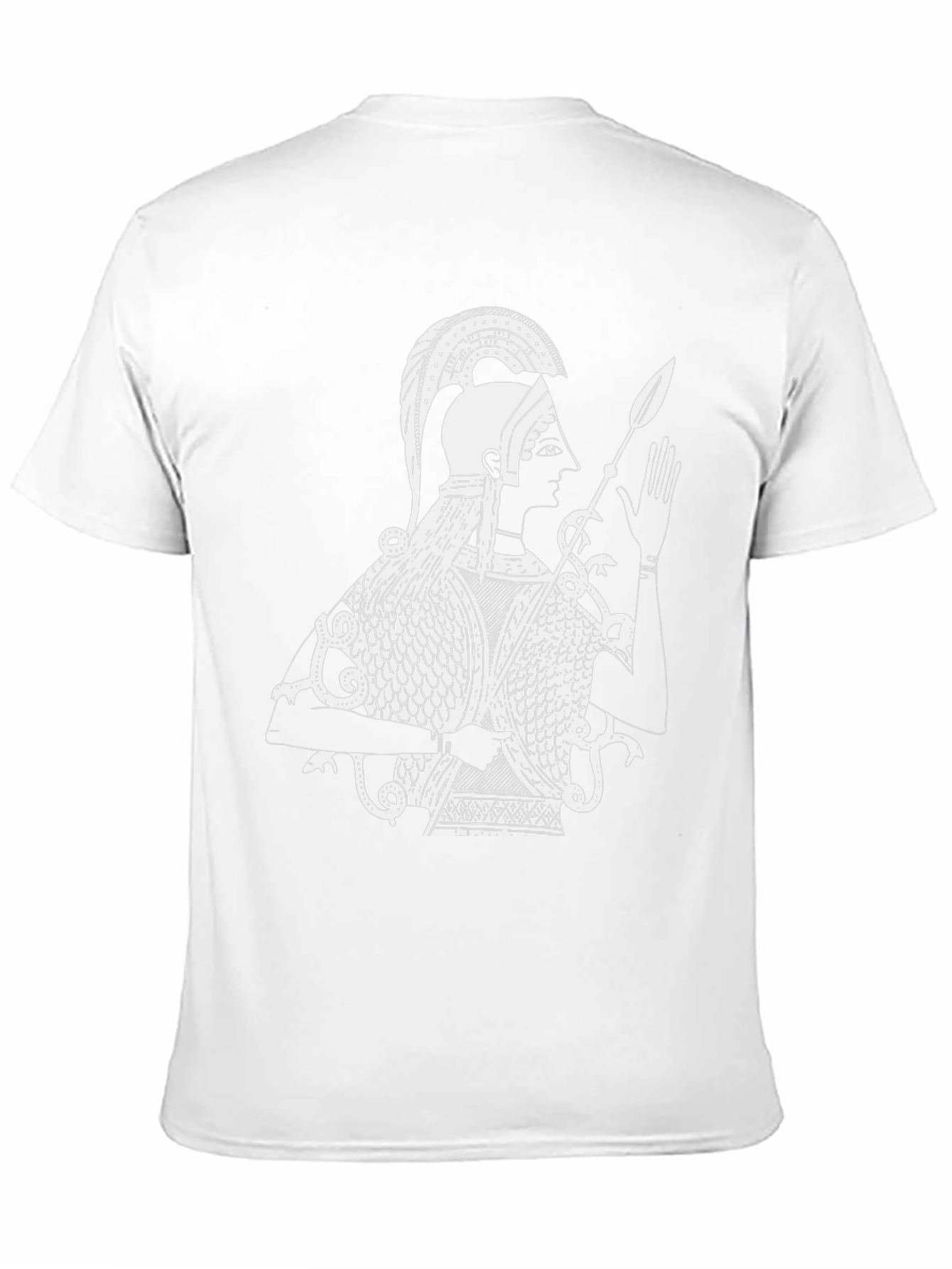 Warrior Graphic Tee - Black Cotton T-Shirt