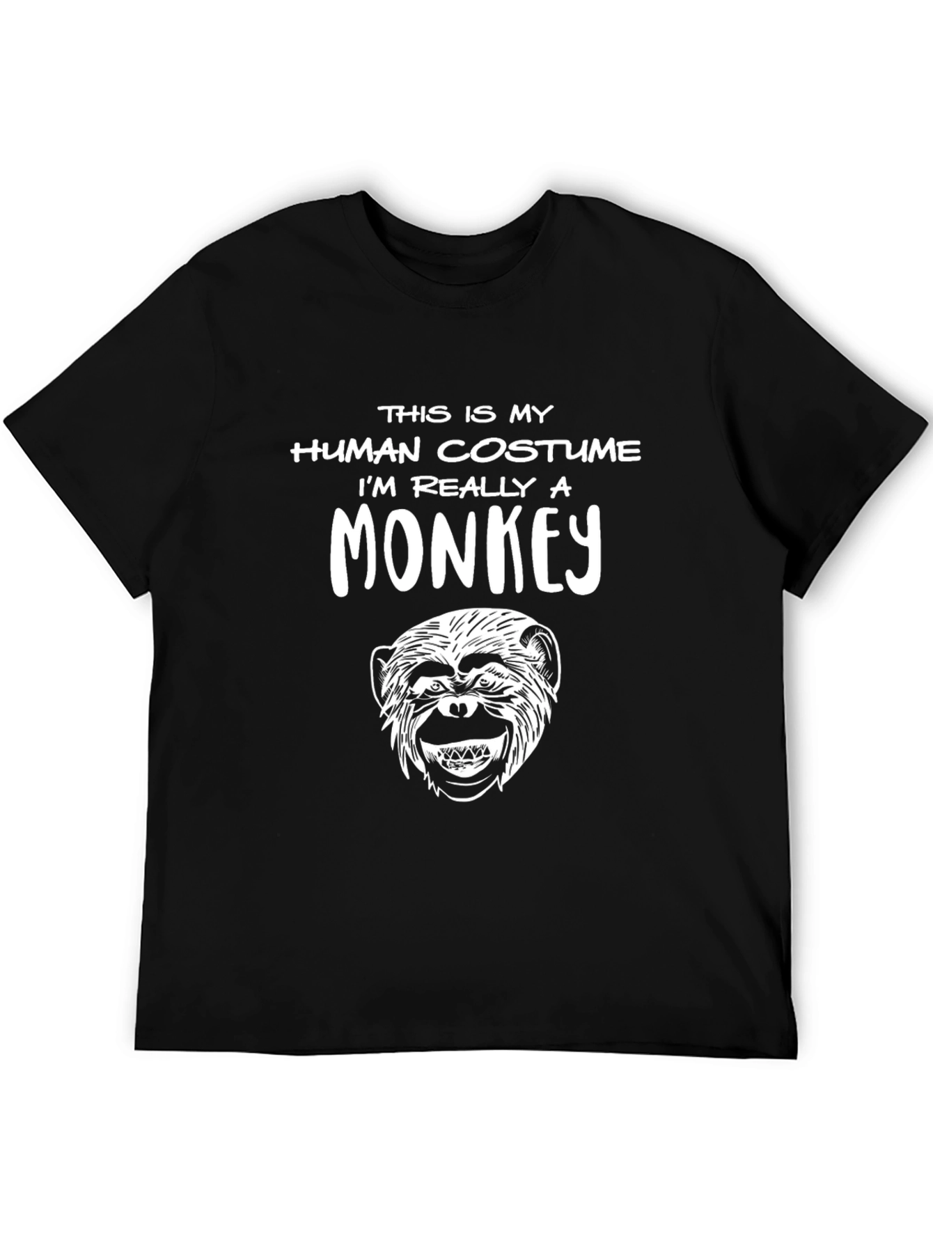 Human Costume Monkey Graphic Tee