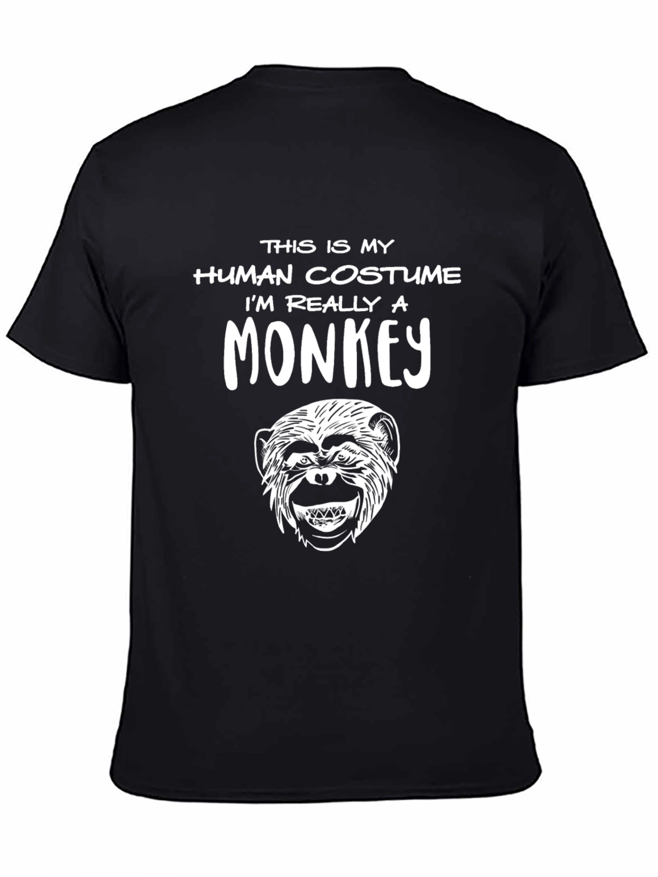 Human Costume Monkey Graphic Tee