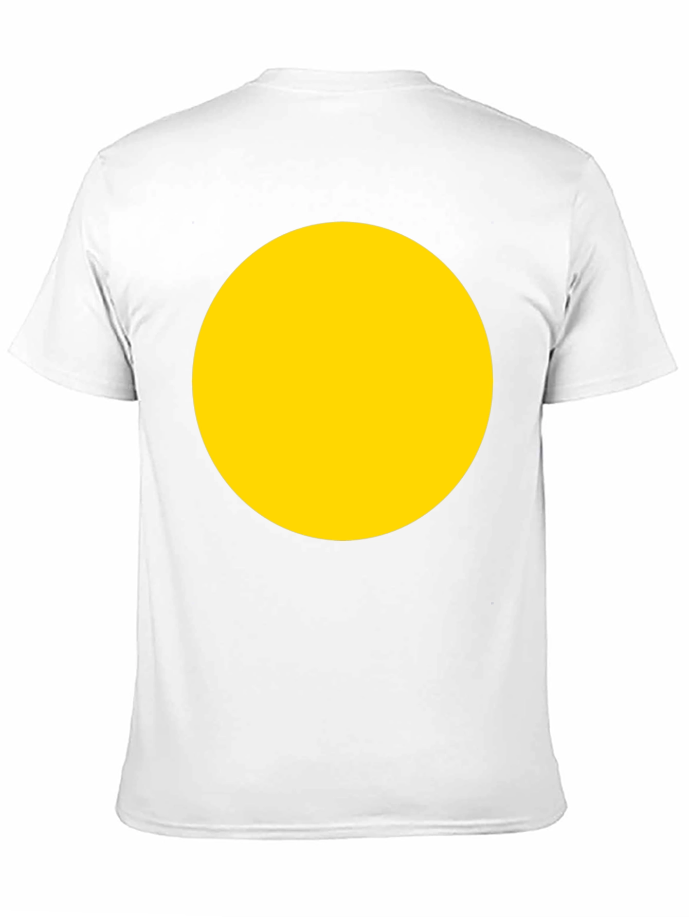 Bold Yellow Circle Black T-Shirt