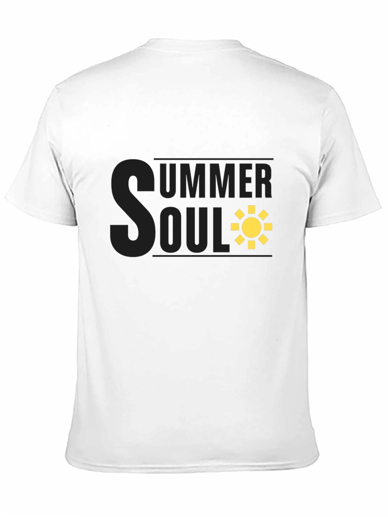 Summer Soul Graphic Tee - Black Casual T-Shirt