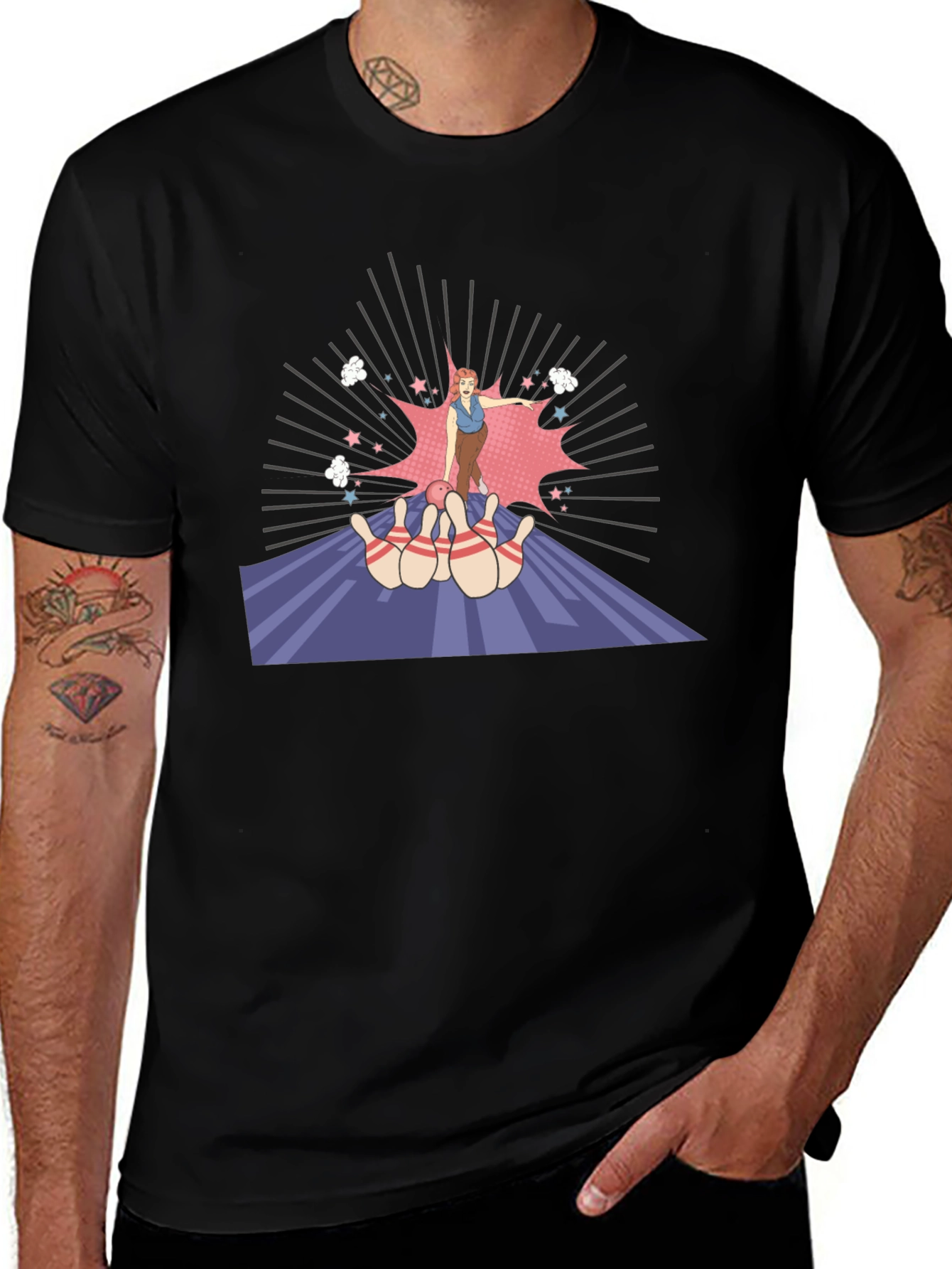 Retro Bowling Strike T-Shirt