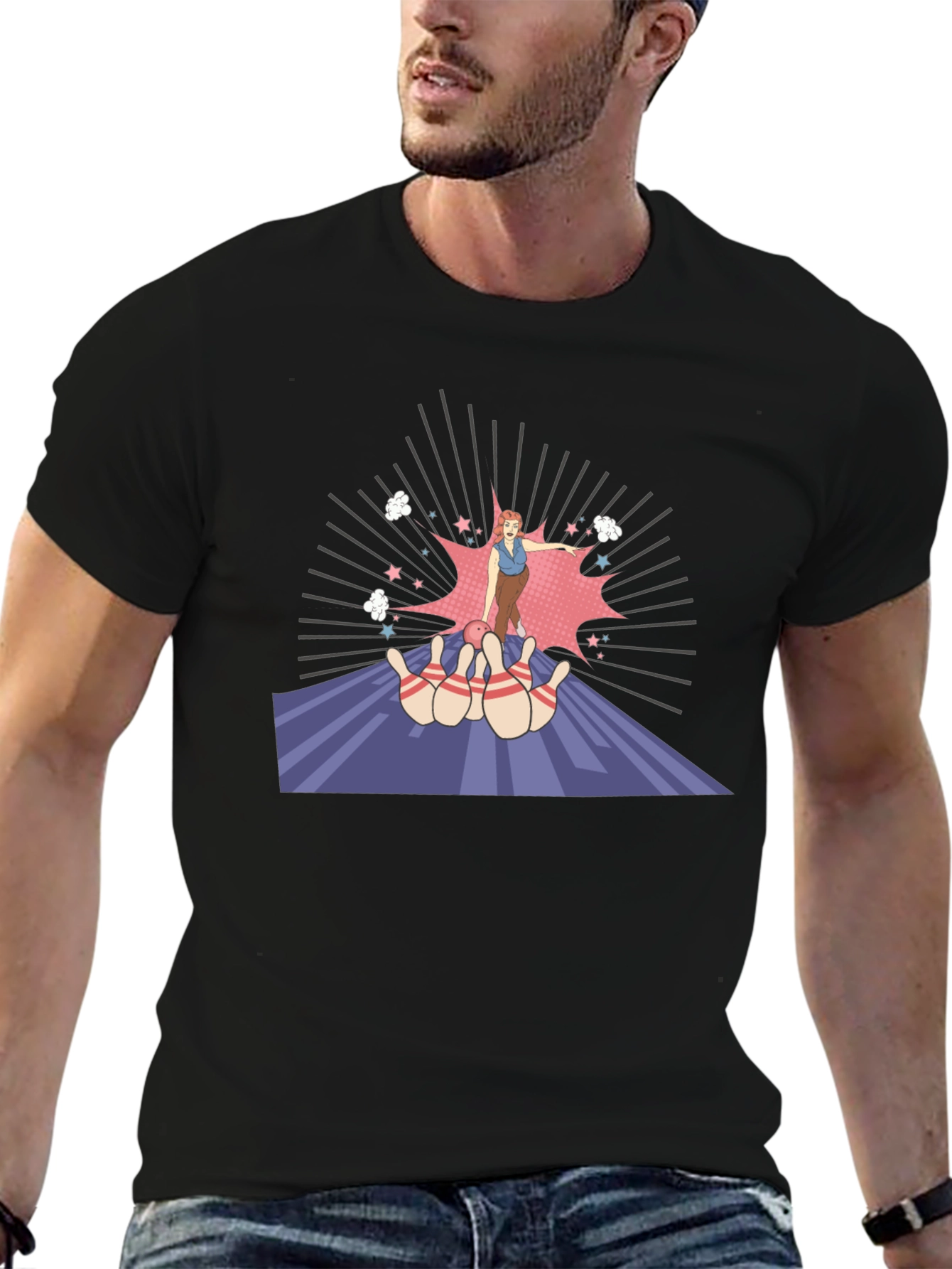 Retro Bowling Strike T-Shirt