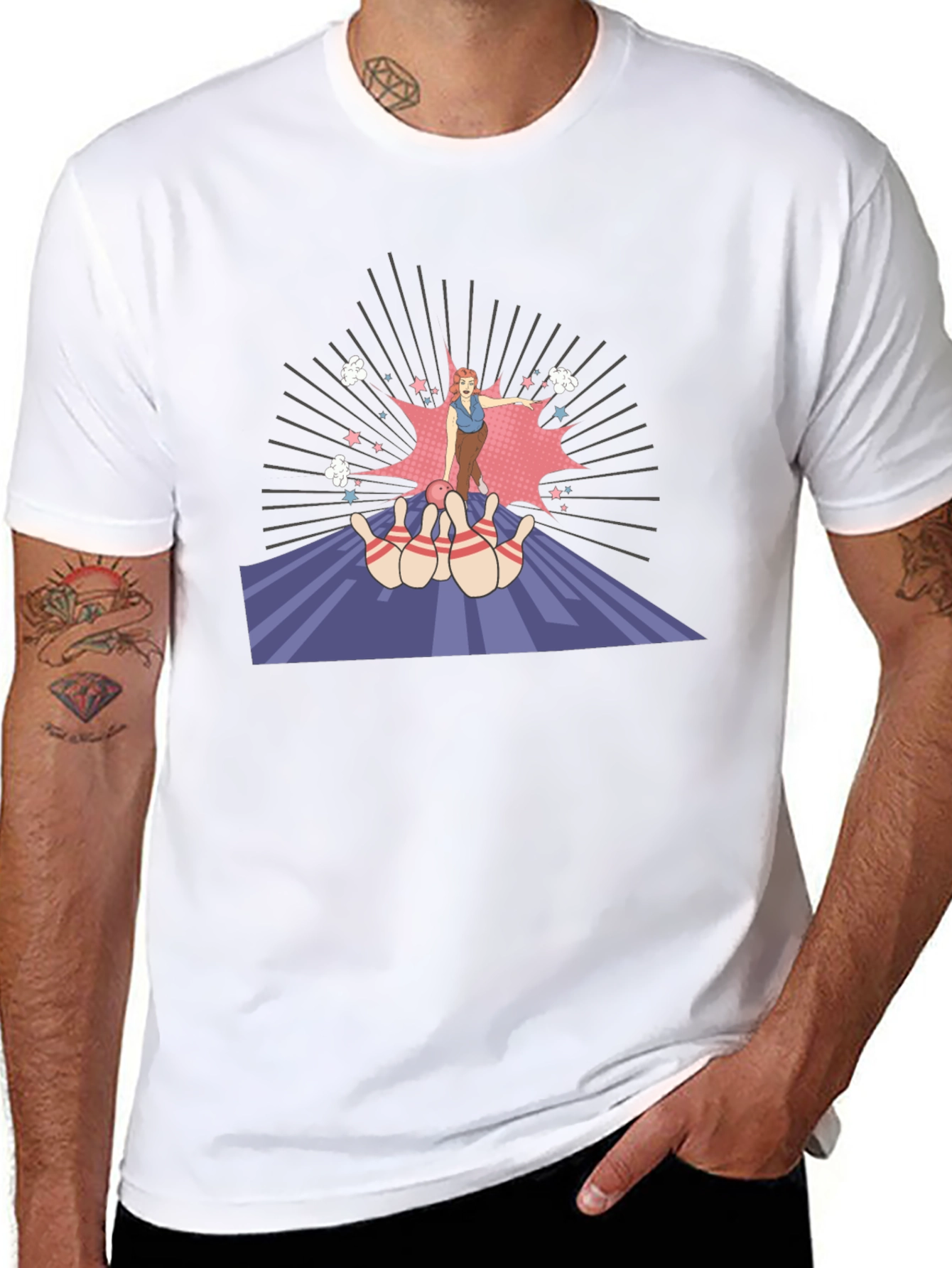 Retro Bowling Strike T-Shirt