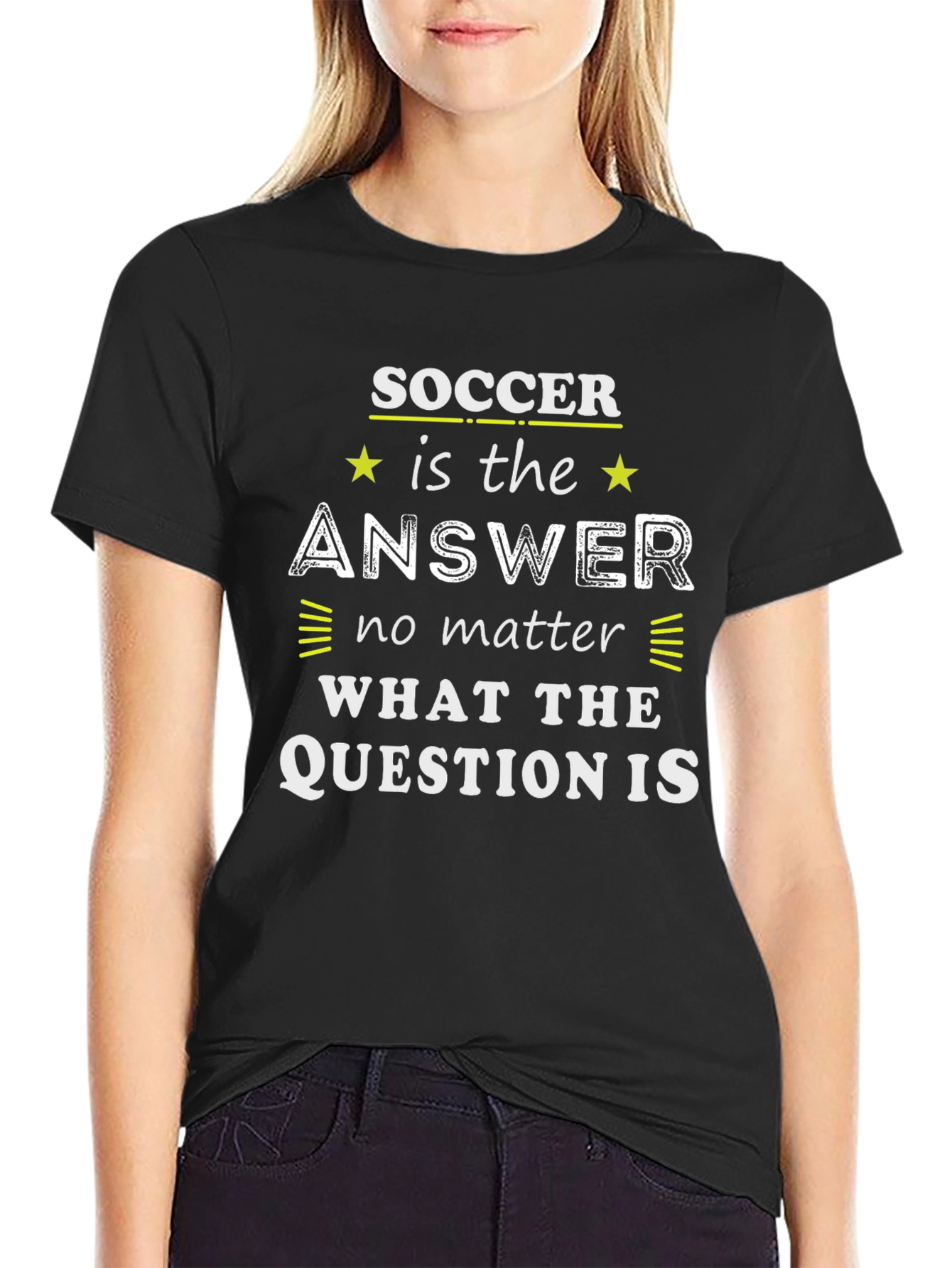 Soccer is the Answer Graphic Tee