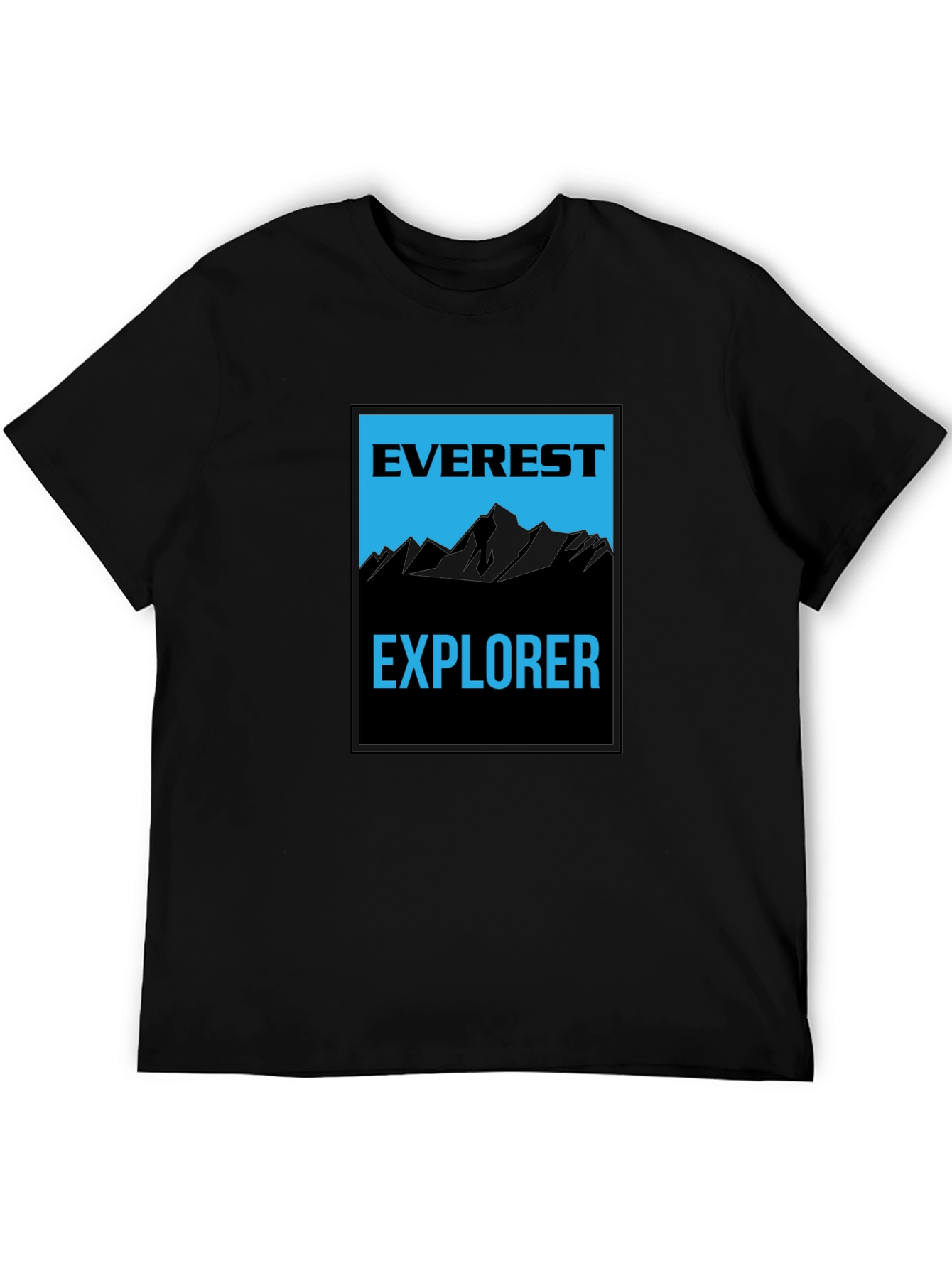 Everest Explorer Black Graphic Tee