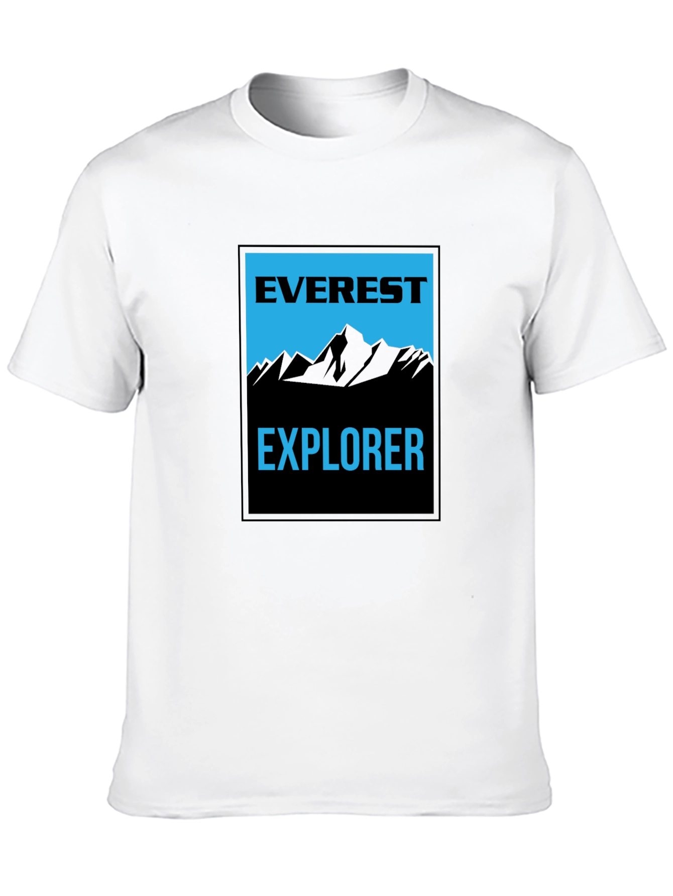Everest Explorer Black Graphic Tee