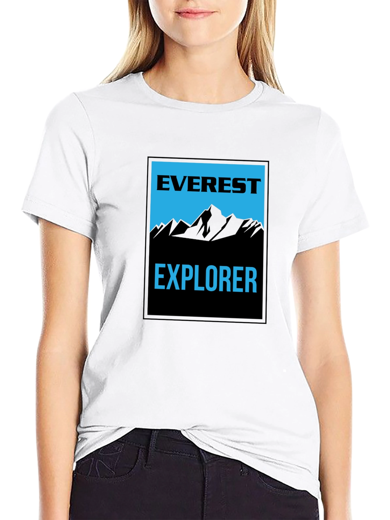 Everest Explorer Black Graphic Tee