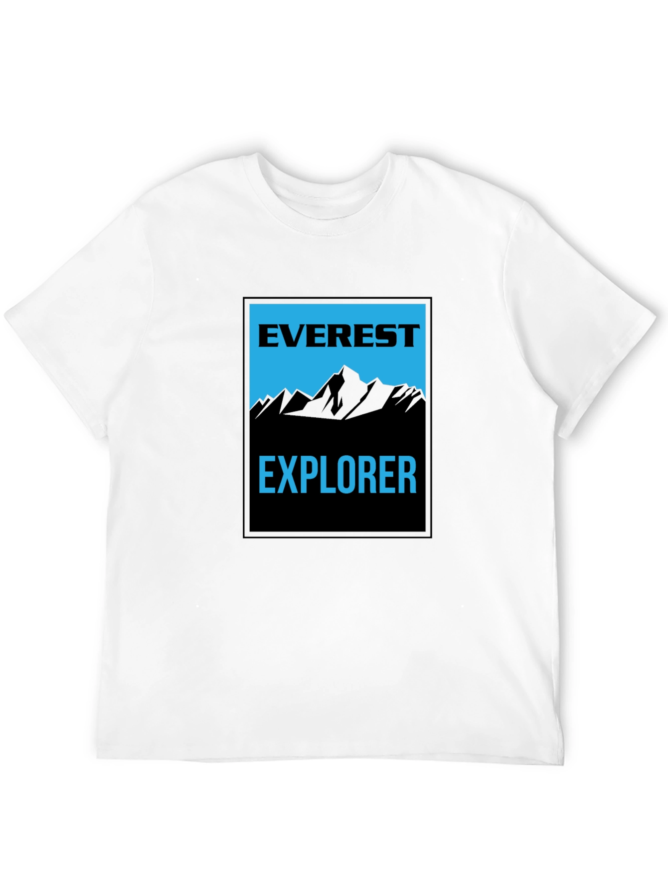 Everest Explorer Black Graphic Tee