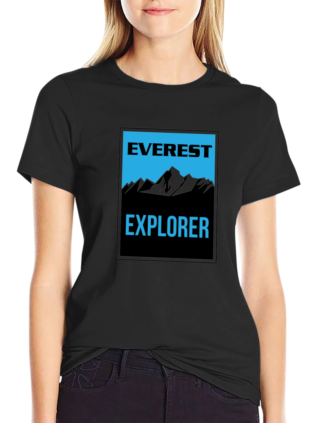 Everest Explorer Black Graphic Tee