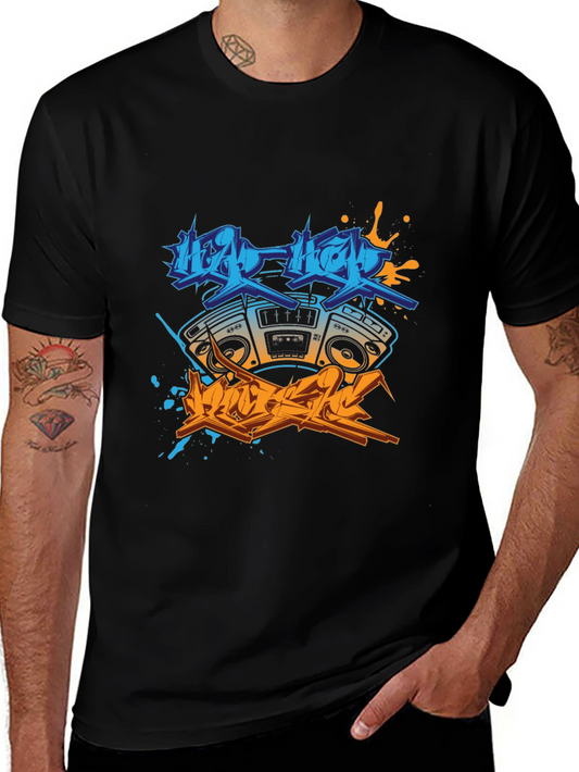 Hip Hop Boombox Graphic Tee