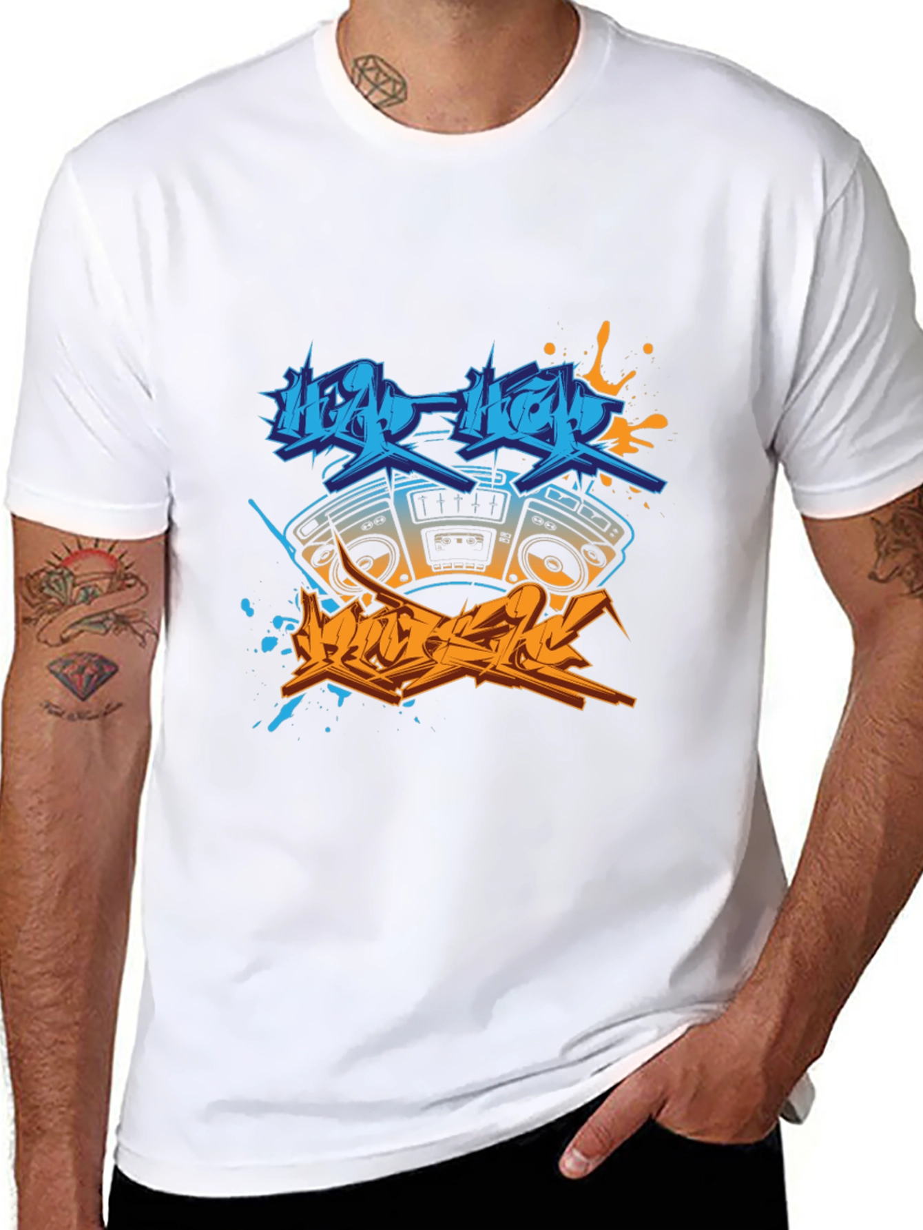 Hip Hop Boombox Graphic Tee
