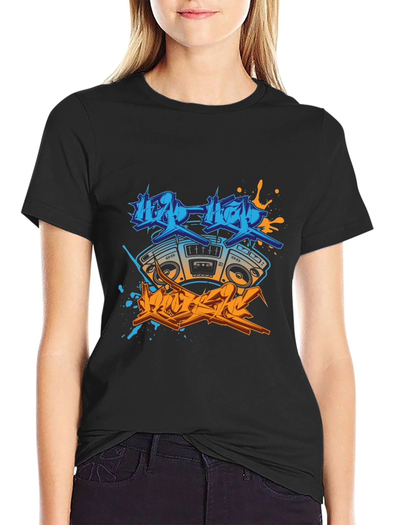 Hip Hop Boombox Graphic Tee