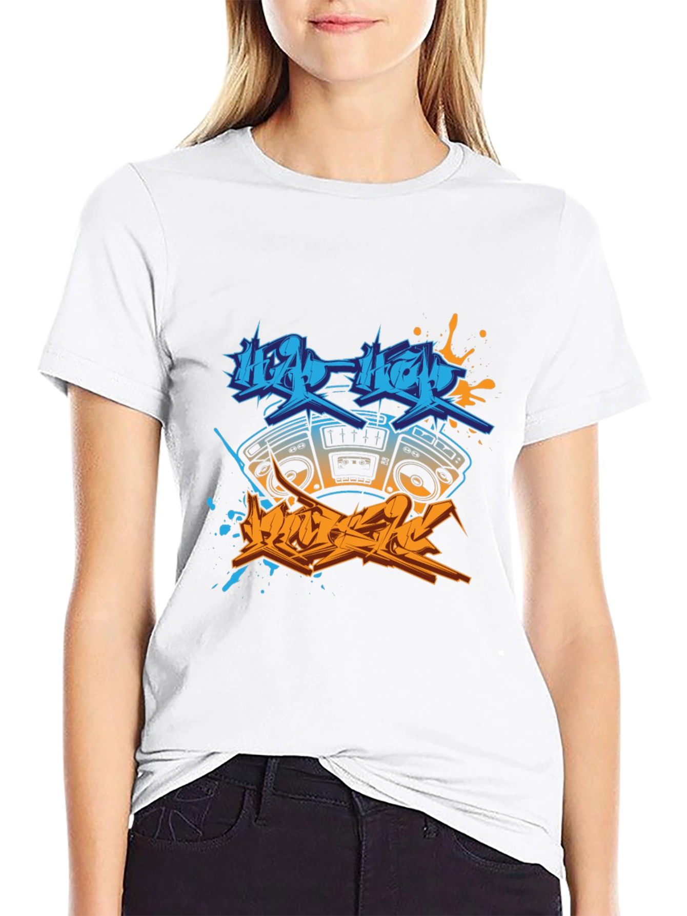 Hip Hop Boombox Graphic Tee