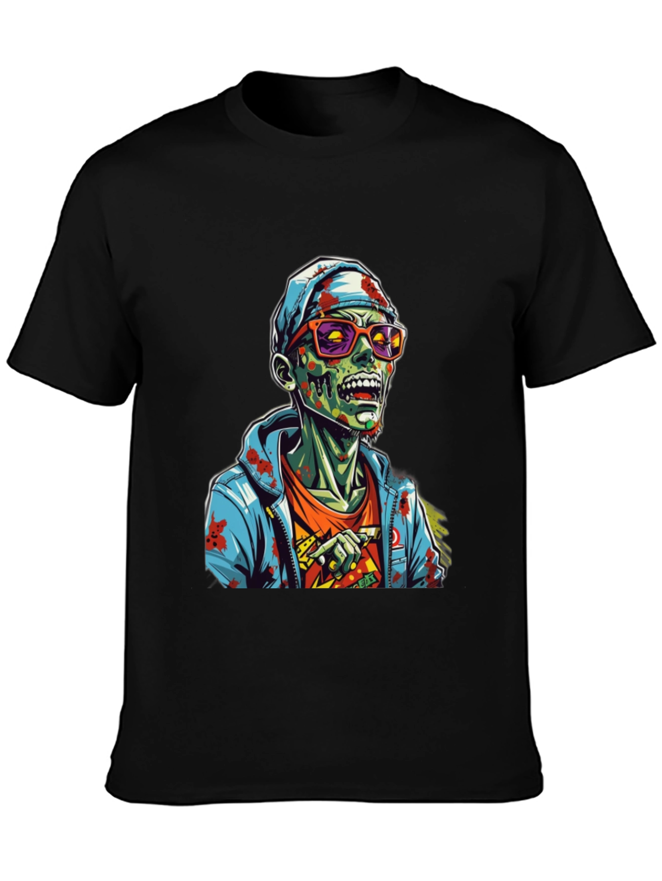 Zombie Graphic T-Shirt - Mens Black Tee