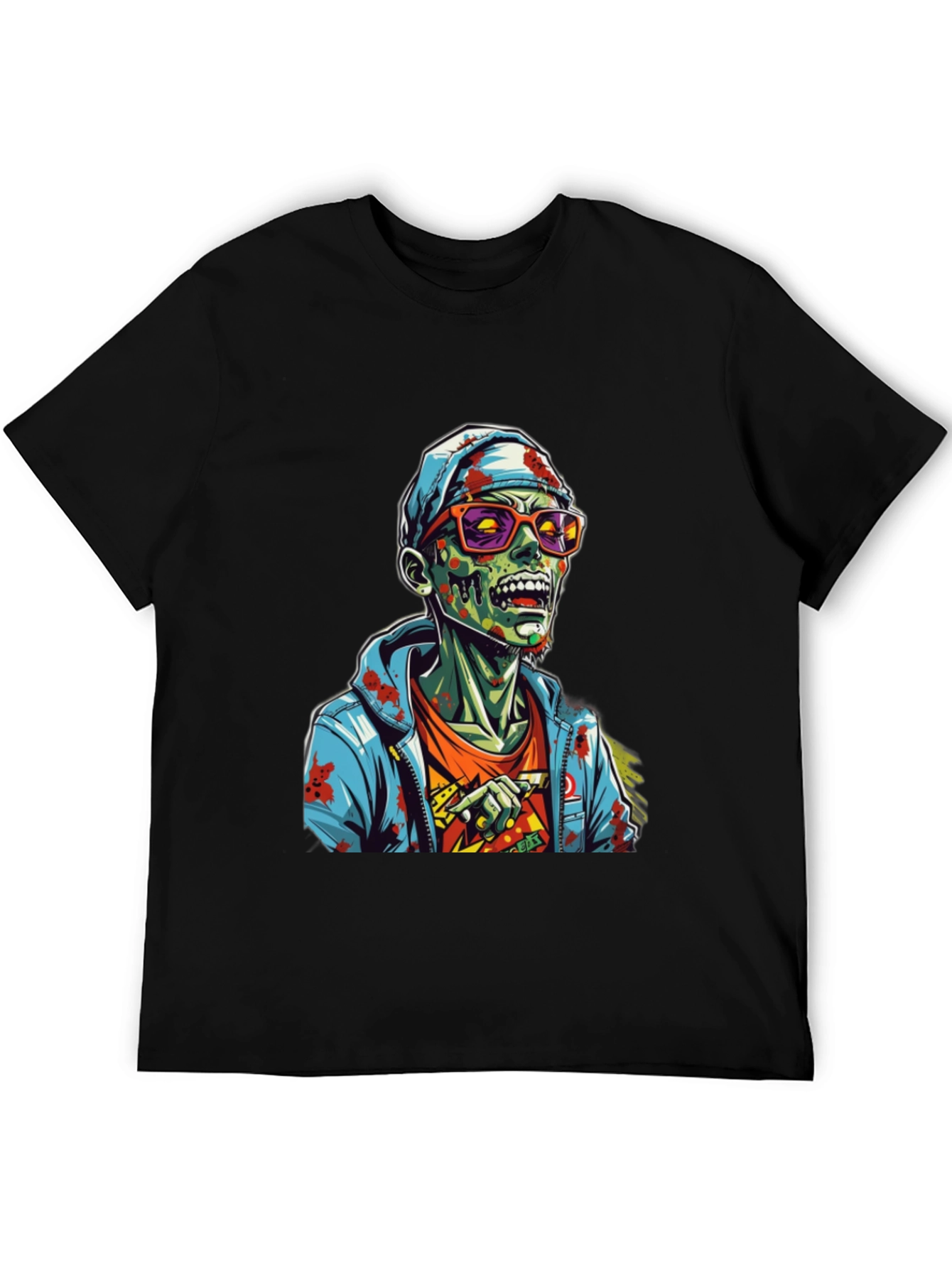 Zombie Graphic T-Shirt - Mens Black Tee