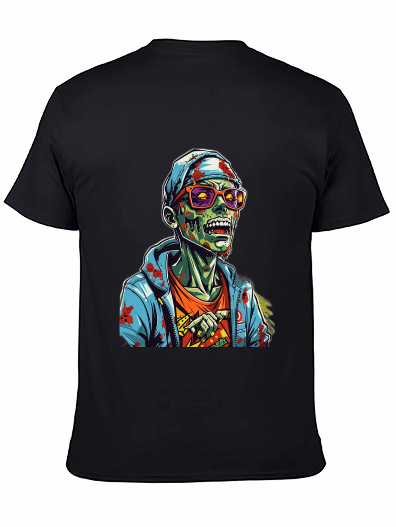 Zombie Graphic T-Shirt - Mens Black Tee