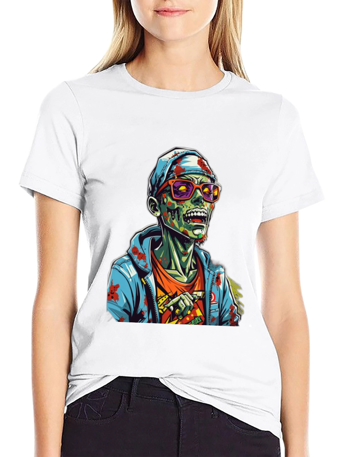 Zombie Graphic T-Shirt - Mens Black Tee