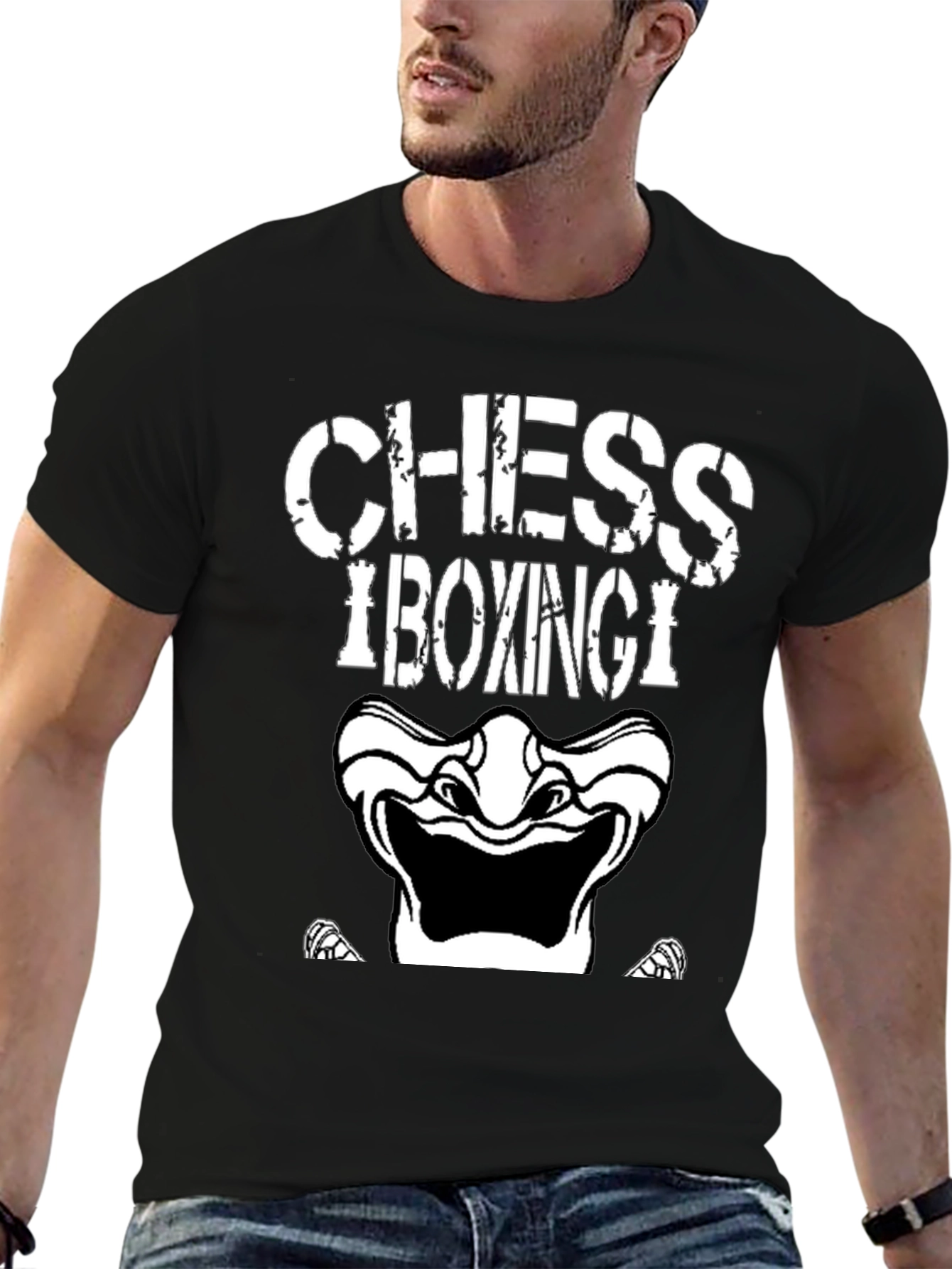 Chess Boxing Graphic Tee - Black