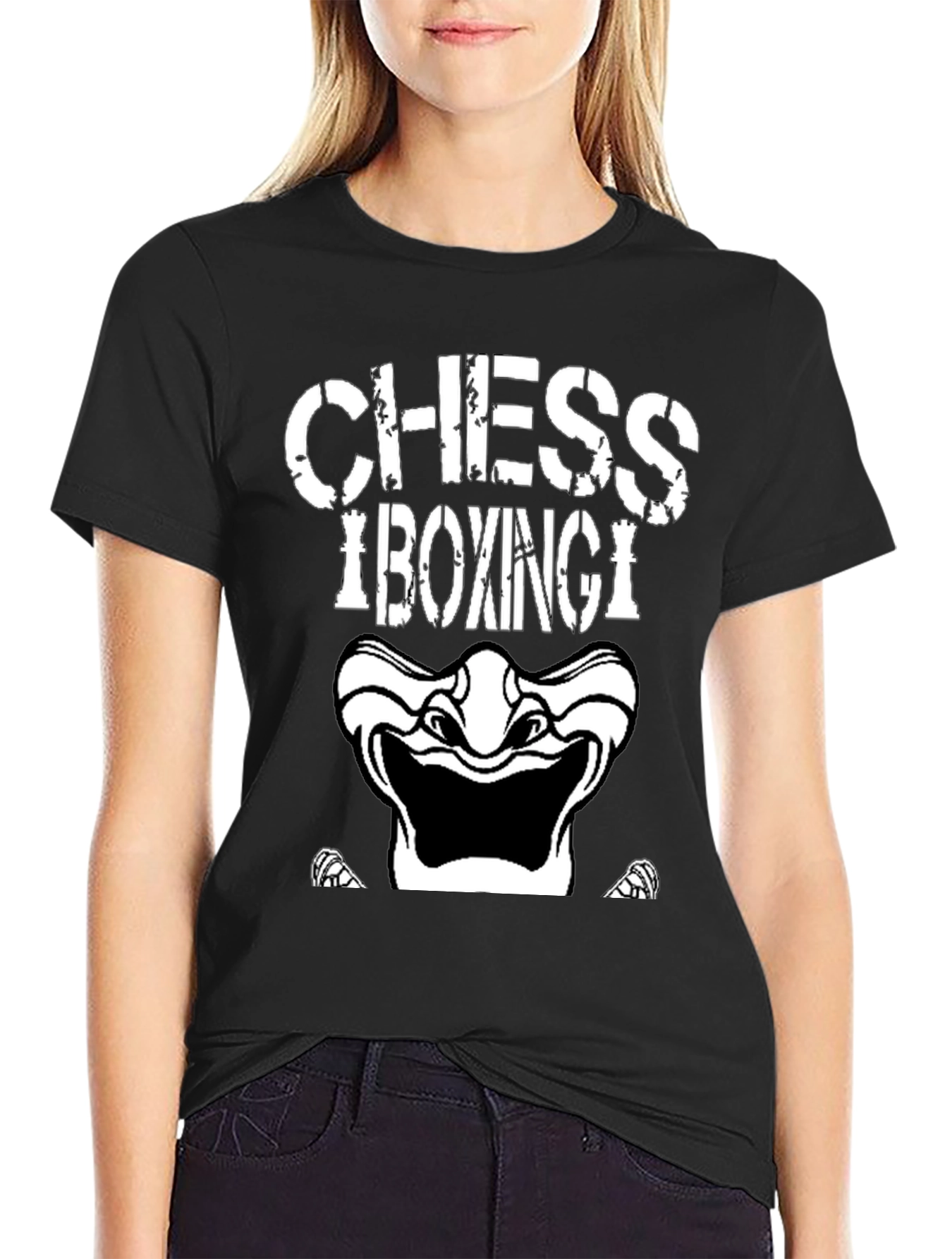 Chess Boxing Graphic Tee - Black